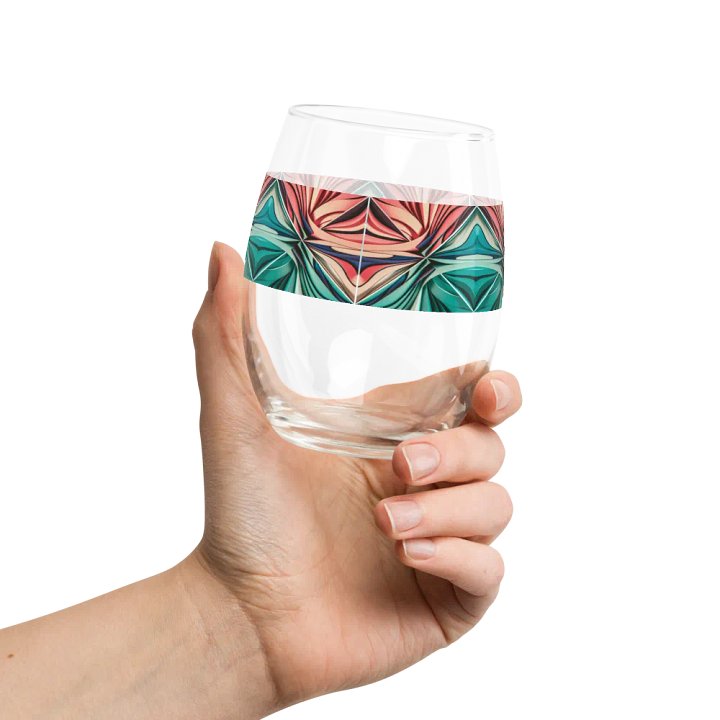 Graphic Grove Abstract Design Stemless Wine Glass - 15oz product image (2)
