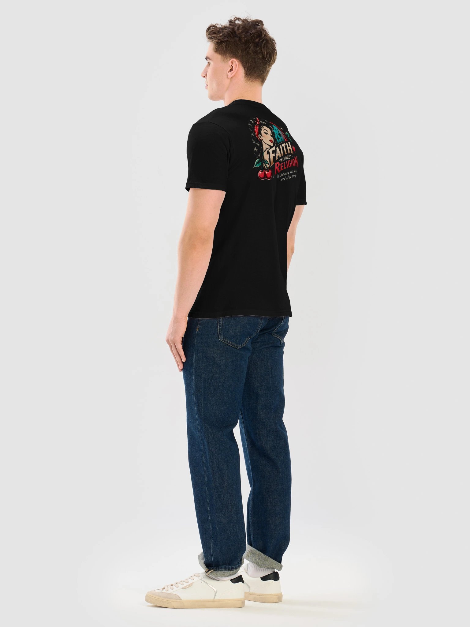 Men's Rockabilly Pin-Up & Cherries Tee product image (4)