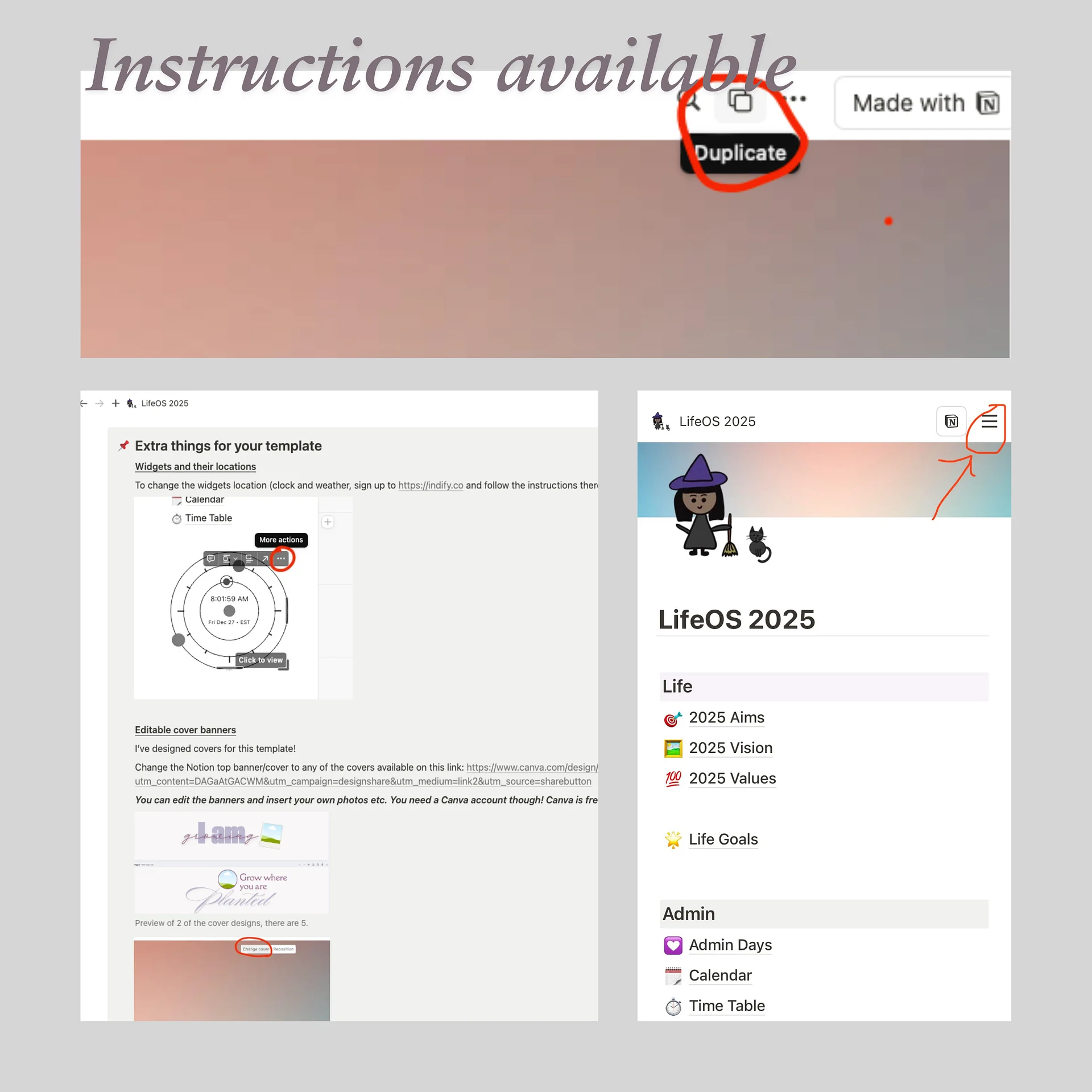 LifeOS 2025 - Template for Notion (digital download) product image (3)