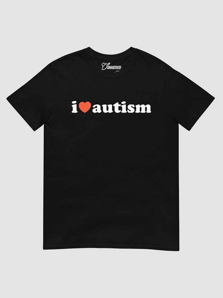 I Heart Autism Black Tee product image (2)