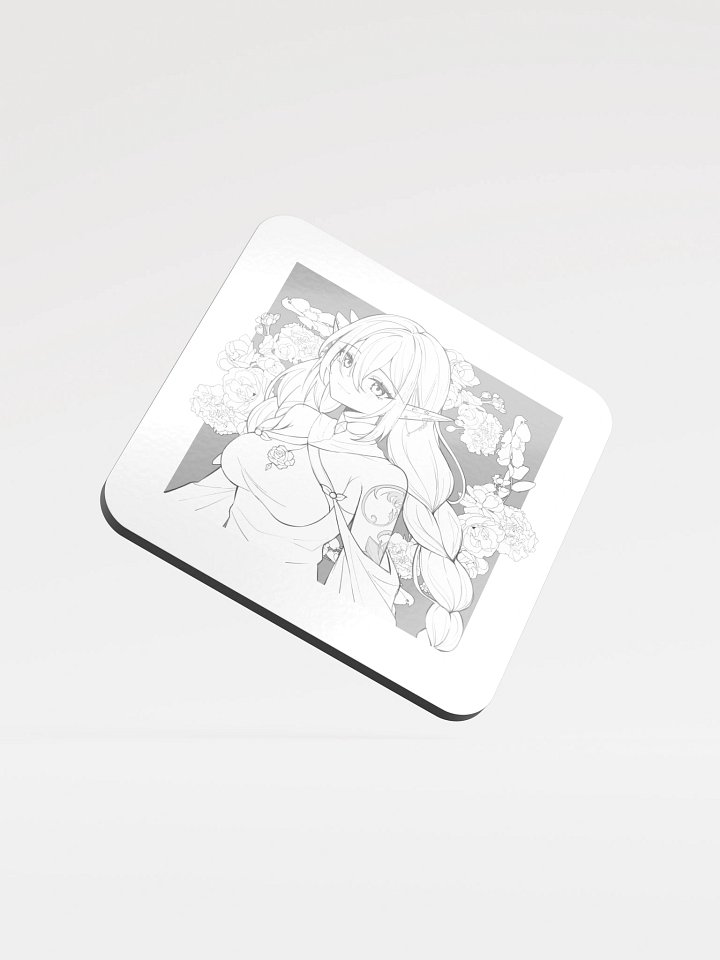 Enchanted Floral Elf Cork Coaster product image (1)