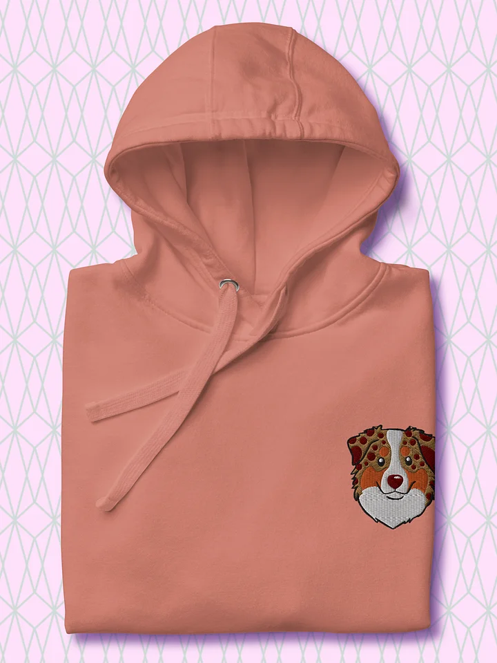 Cheerful Australia Shepherd Embroidered Unisex Hoodie product image (2)