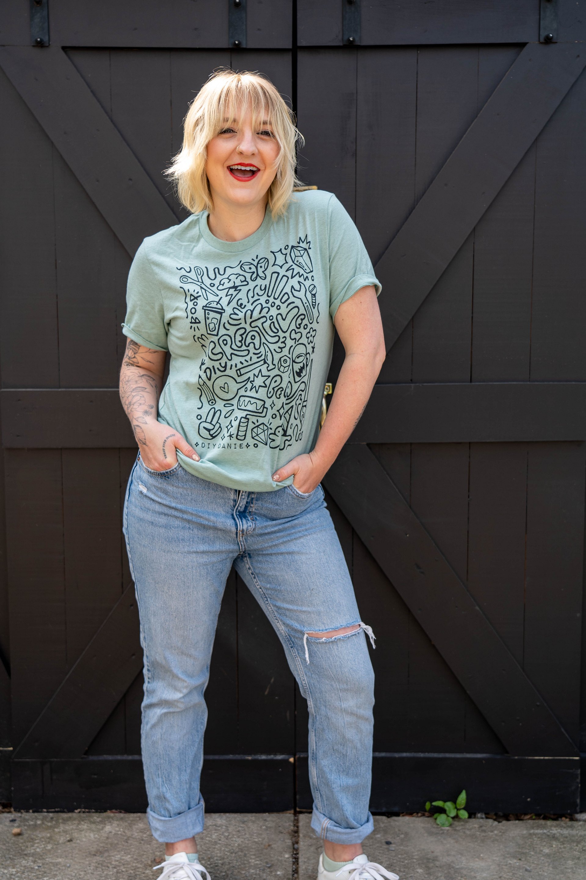 CREATIVE CHAOS T-Shirt - Black txt product image (2)