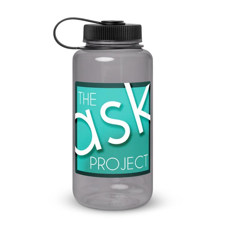 Ask Project clear water bottle (old logo) product image (1)