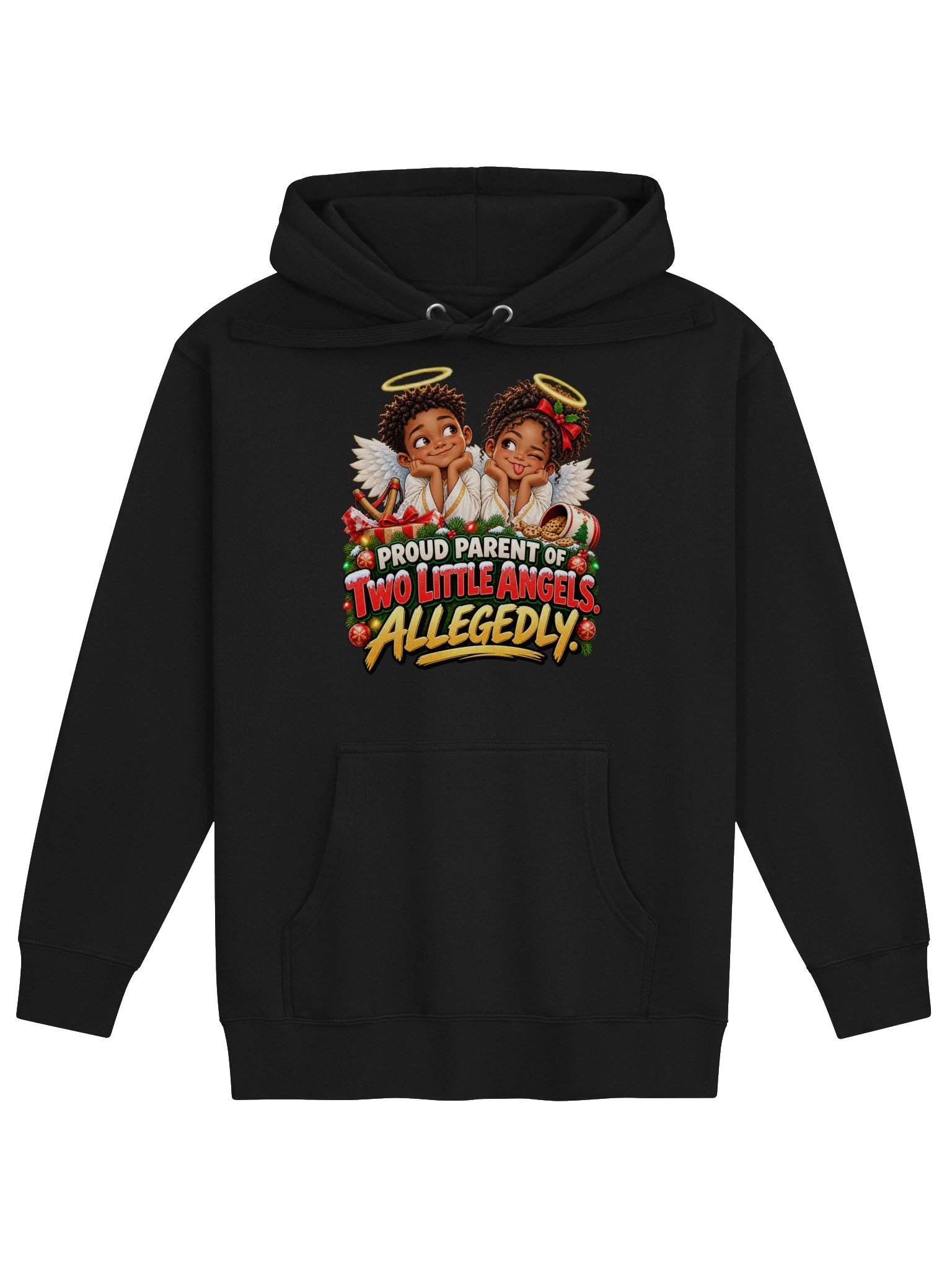 Proud Parent of Two Little Angels… Allegedly. Yeah Right! Hoodie product image (1)