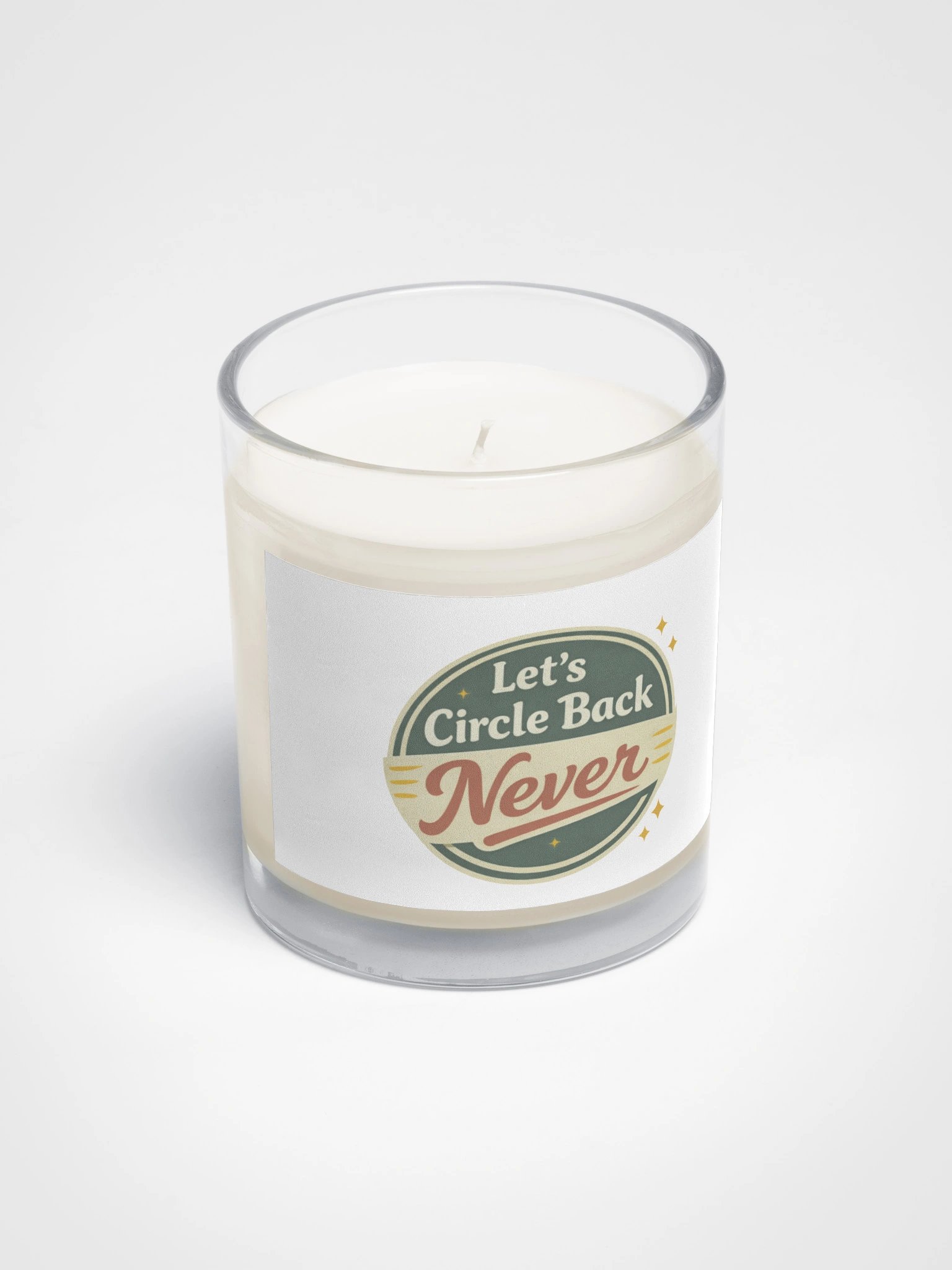 Let's Circle Back Never Candle product image (2)