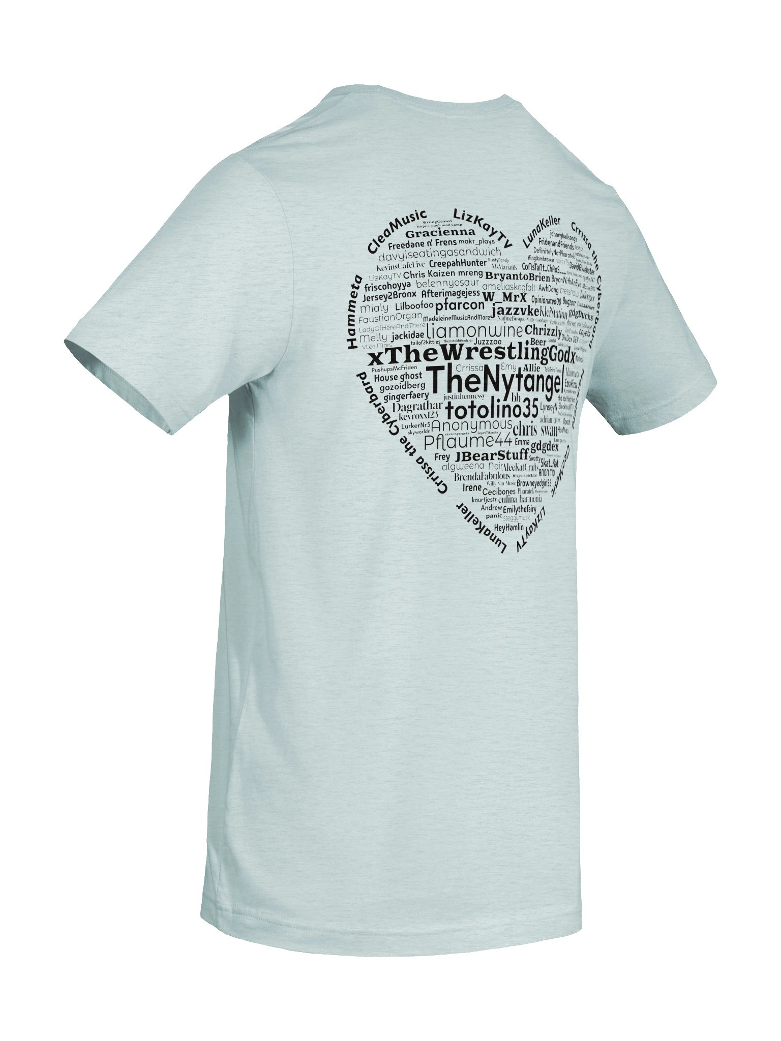 Streamborn 2026 Heart Shaped Gratitude - Supersoft tee (light) product image (8)
