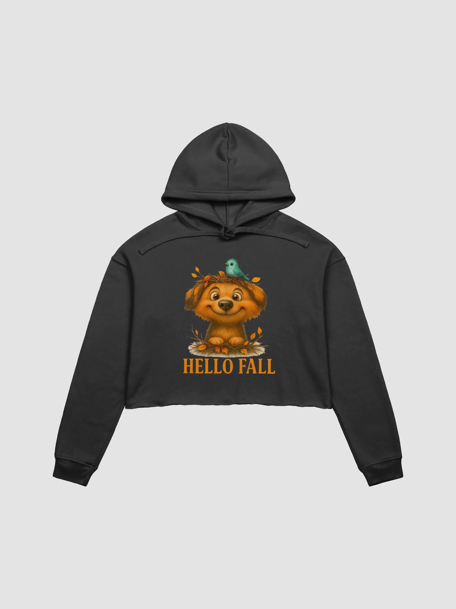 Cheerful Fall Dog Crop Hoodie product image (1)