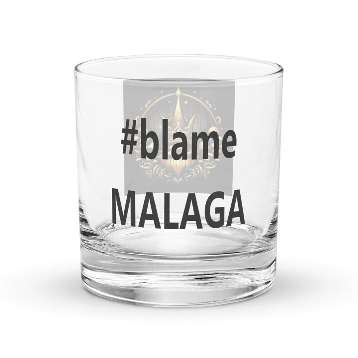 #blameMalaga Rocks Glass product image (2)