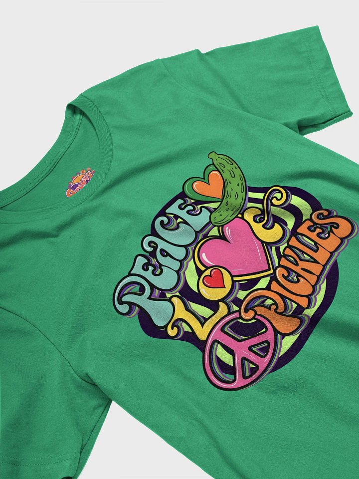 Groovy Peace Love Pickles T-Shirt product image (2)