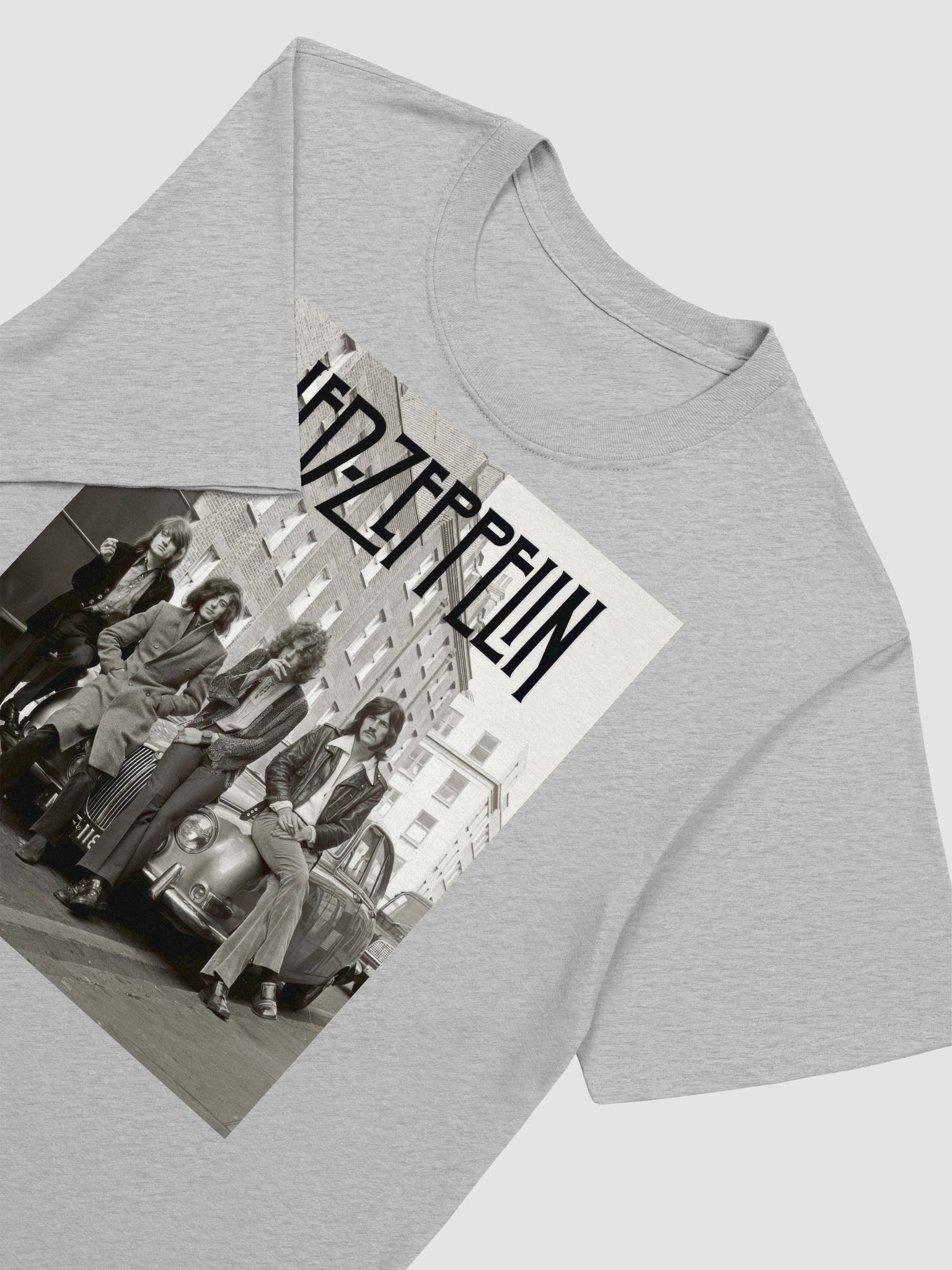 Led Zeppelin T-Shirt | Classic Black & White Band Photo Graphic Tee | Vintage Rock Shirt product image (5)