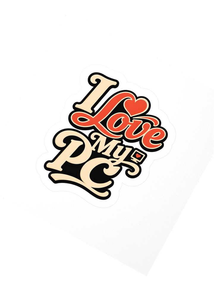 I Love My PC Sticker product image (2)