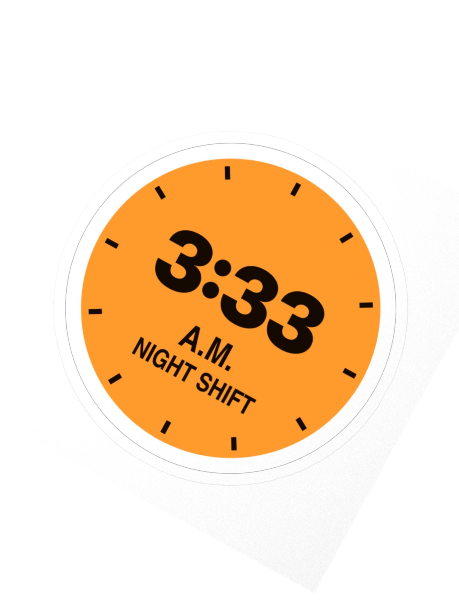 3:33 AM Night Shift Sticker product image (2)
