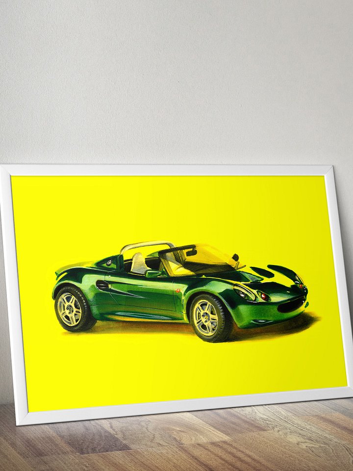British Racing Green Lotus Elise - A3 Print product image (1)