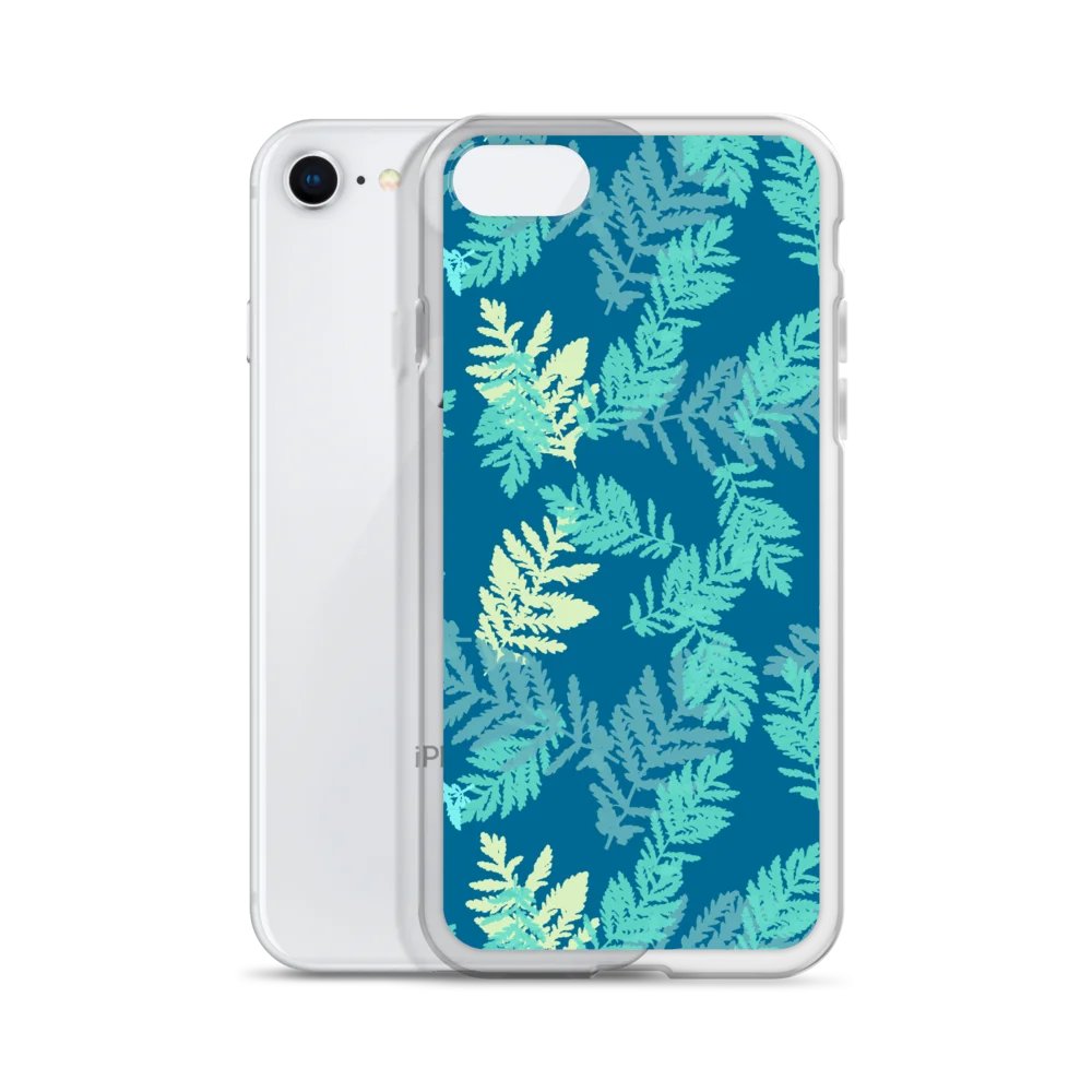Minimalist Fern Art on a Durable Clear iPhone Case product image (55)