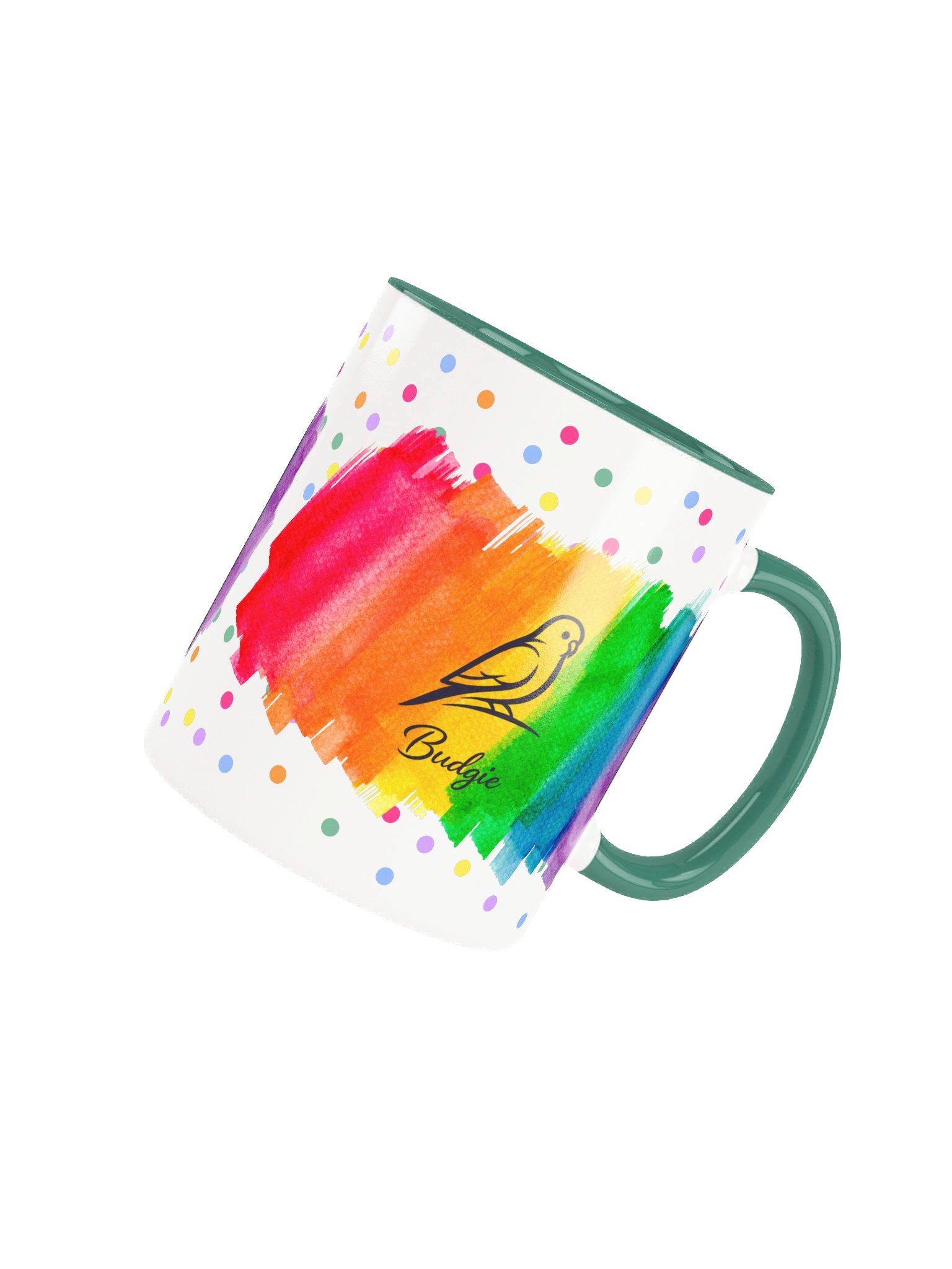 Colorburst Budgie Silhouette Mug – 11oz / 15oz product image (4)