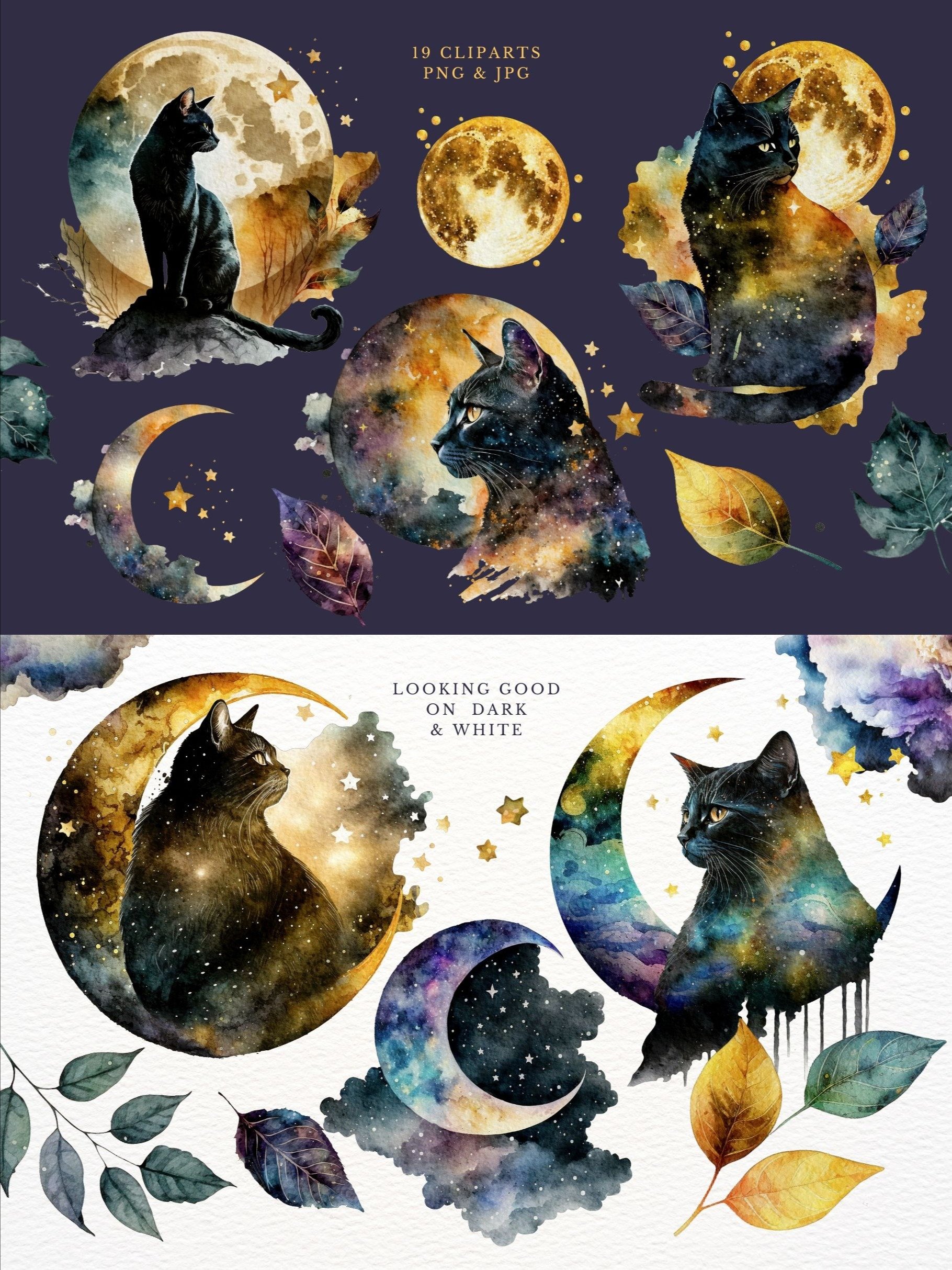 Black Cat - Watercolor Magic Bundle product image (2)