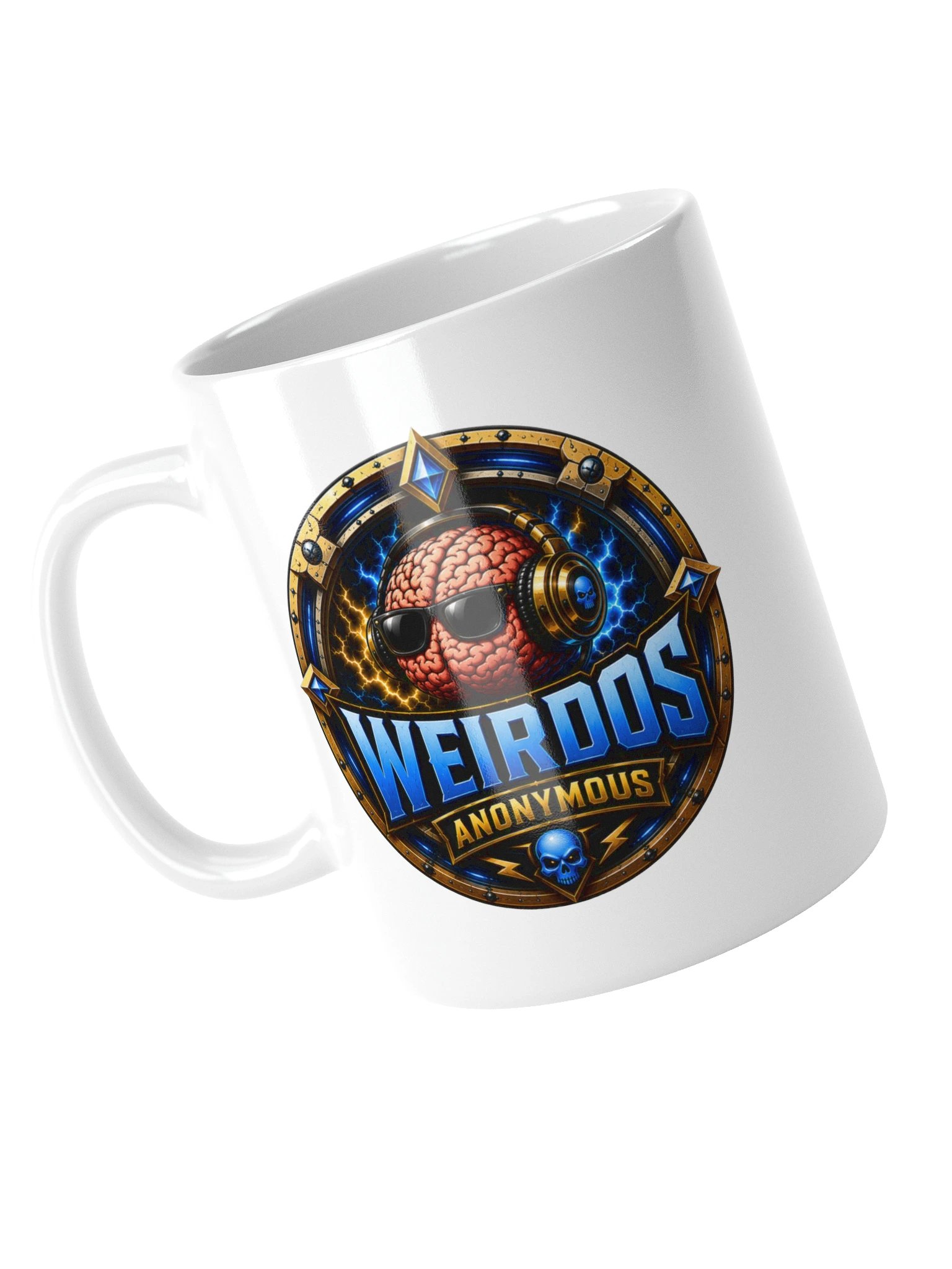 Beard__Oh Weirdos Anonymous White Glossy Mug product image (5)