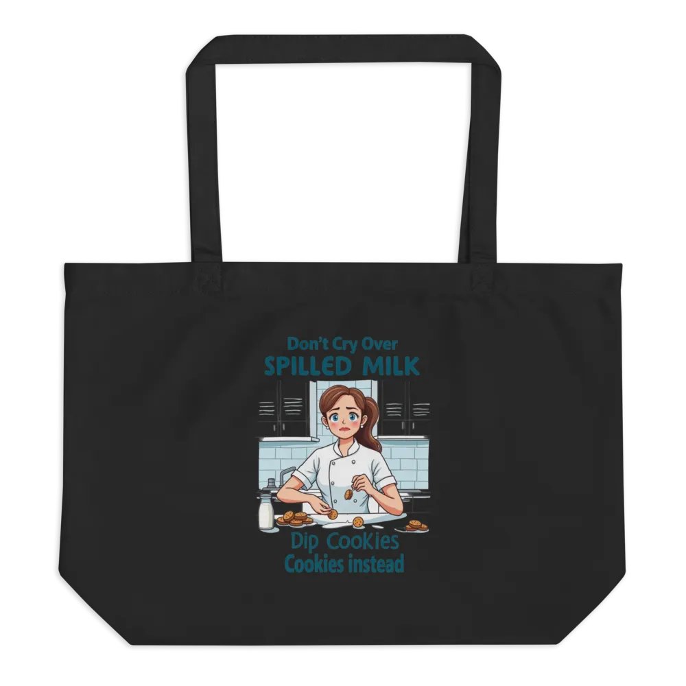 Spilled Milk Cartoon Tote Bag product image (1)