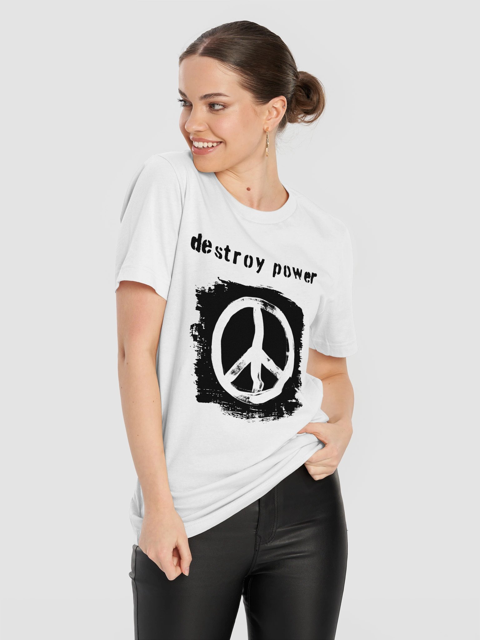 Destroy Power Punk Graphic T-Shirt | Anti-Authority Streetwear Tee product image (11)