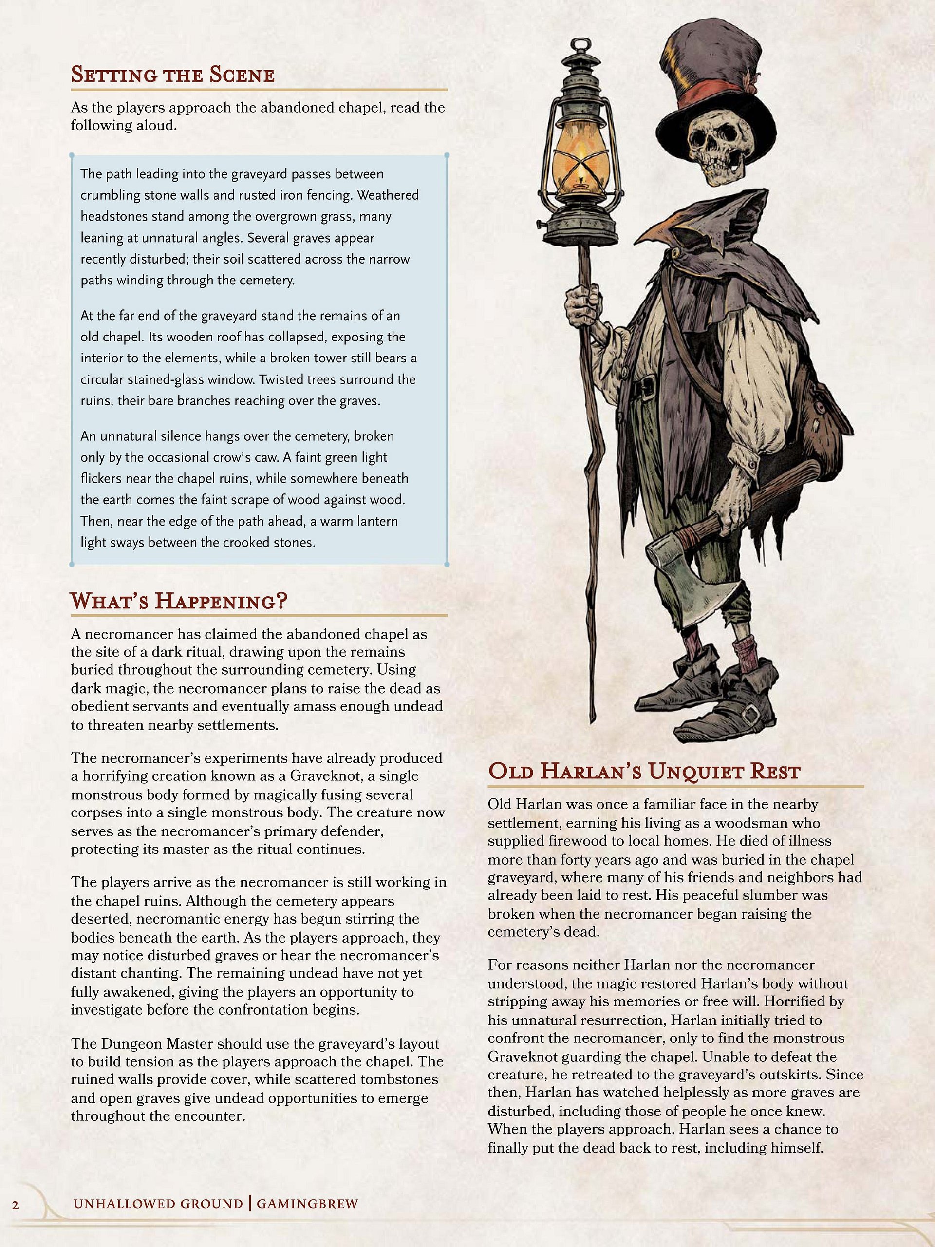 Unhallowed Ground | Short Rest Stories | 8th level product image (3)