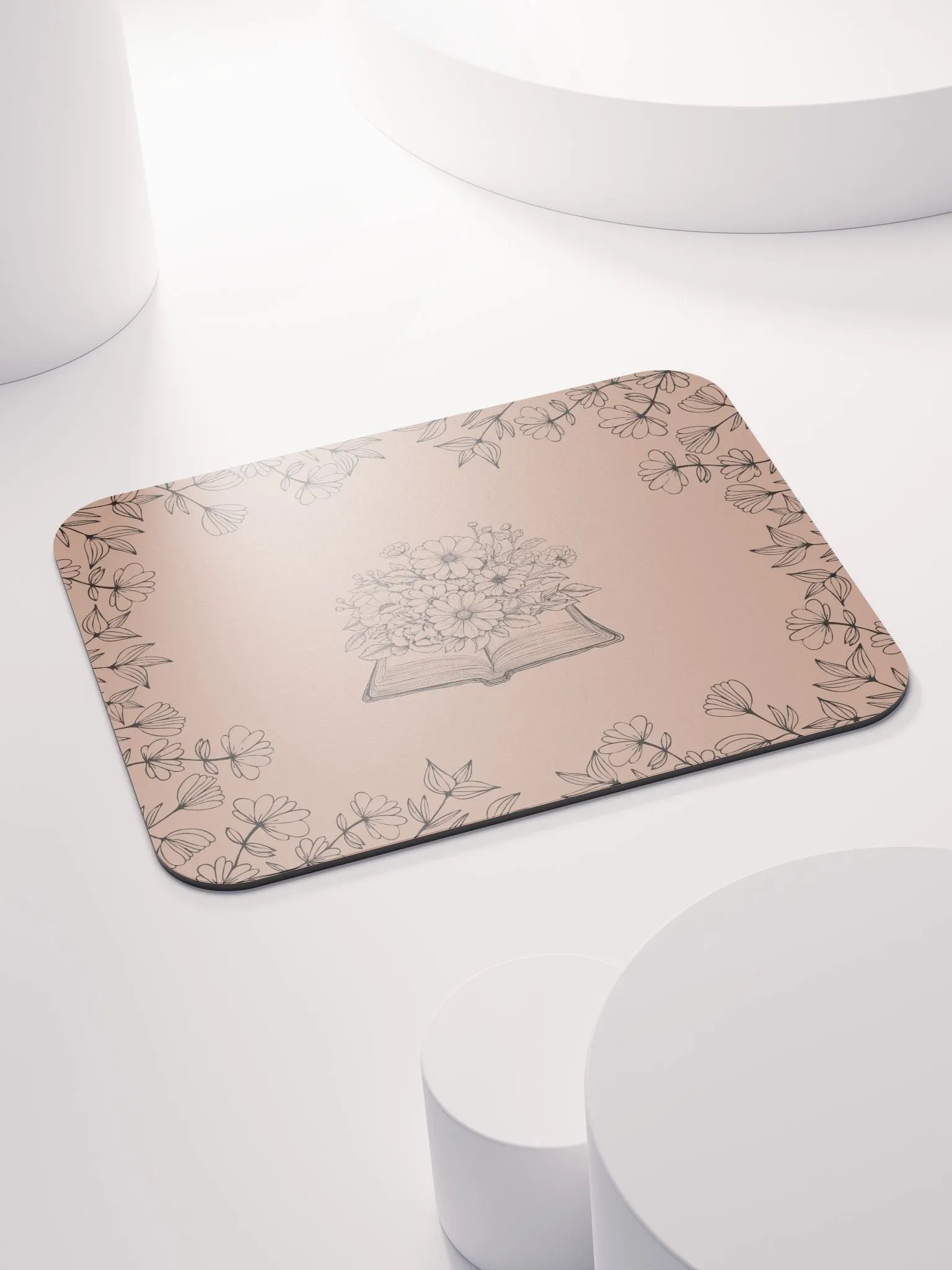 sunflowers and books mousepad product image (4)