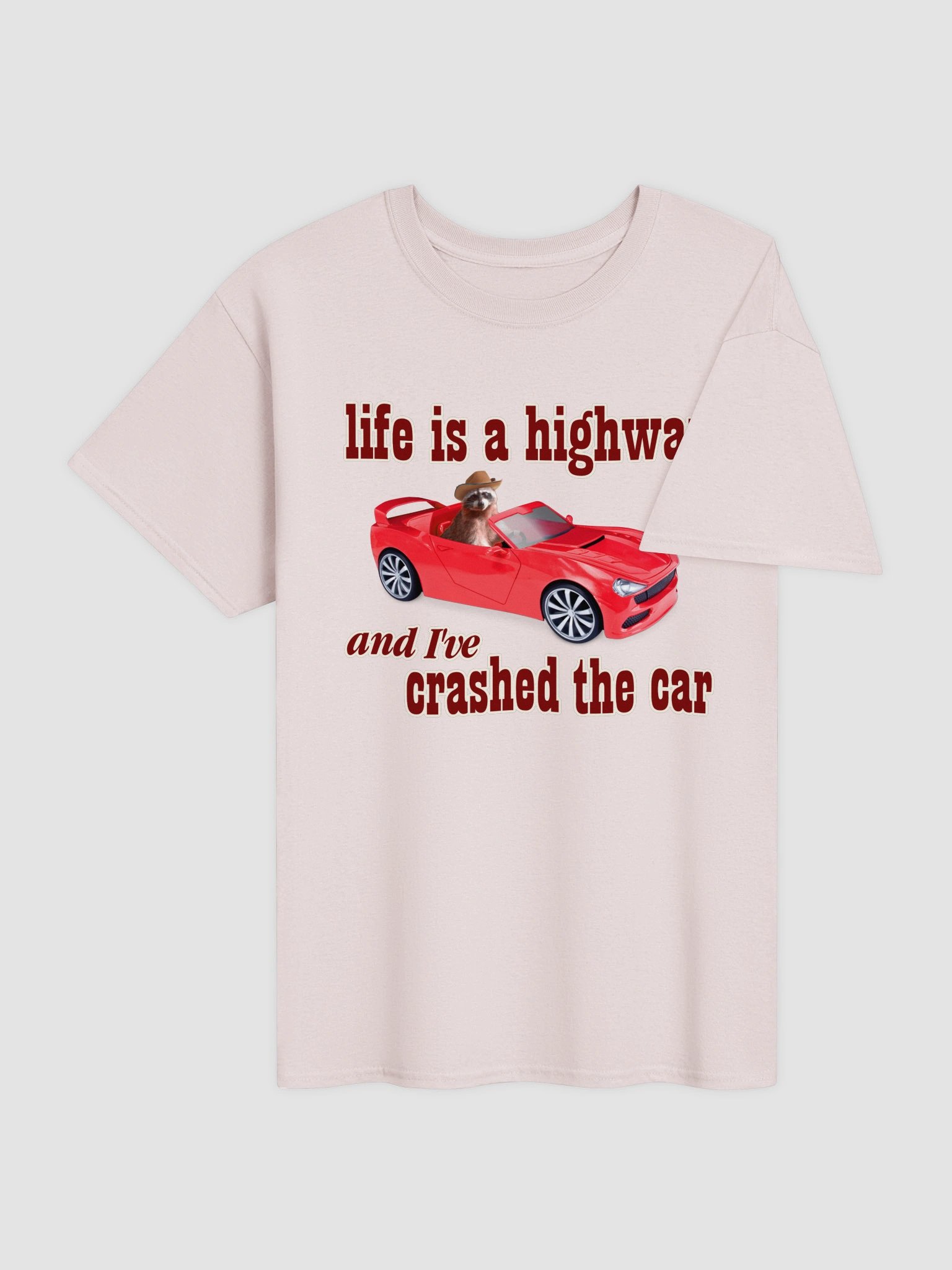 Life is a Highway - Raccoon T-shirt product image (36)