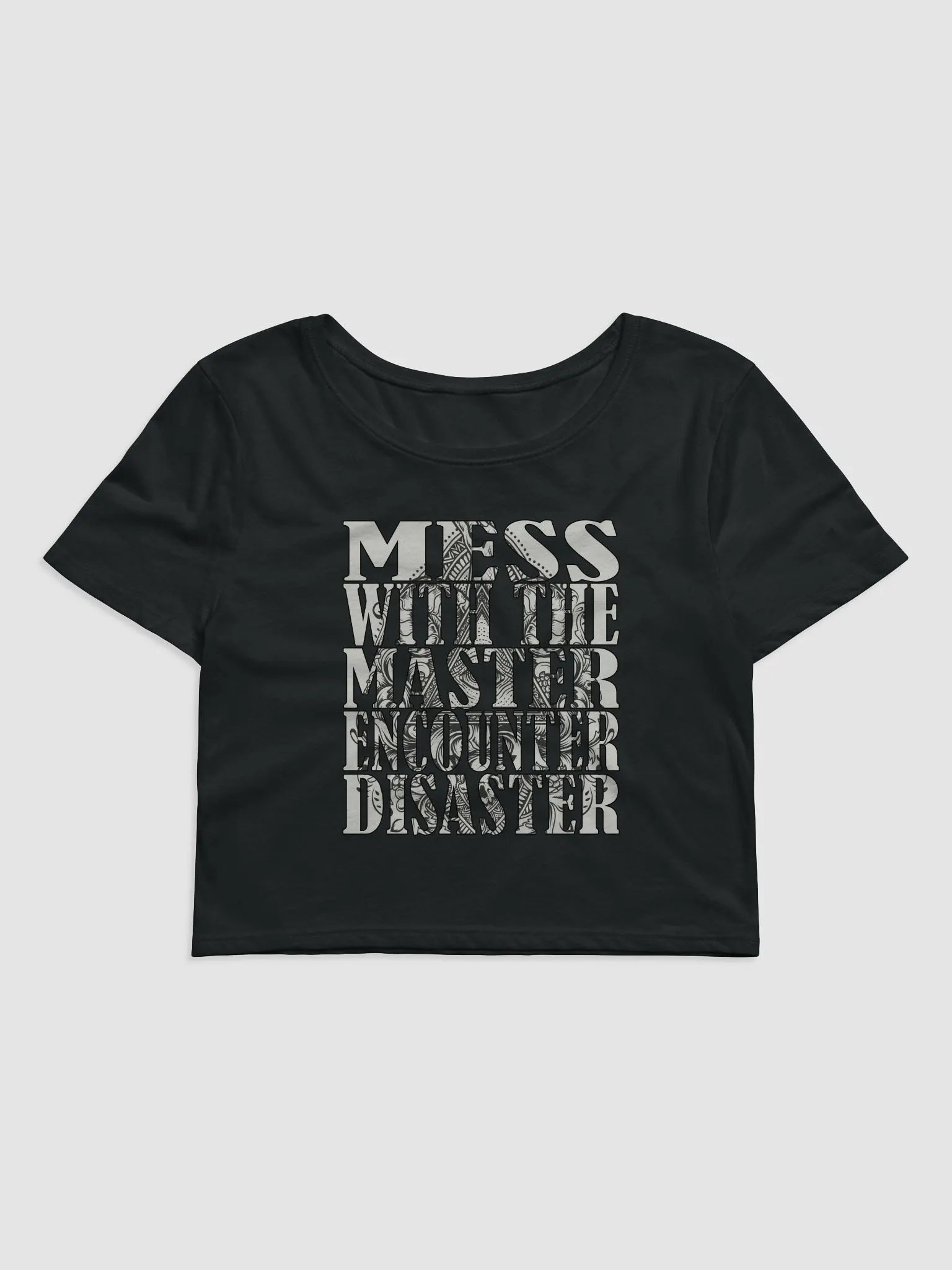 Mess With The Master, Encounter Disaster - Bella+Canvas Women's Crop Tee product image (2)