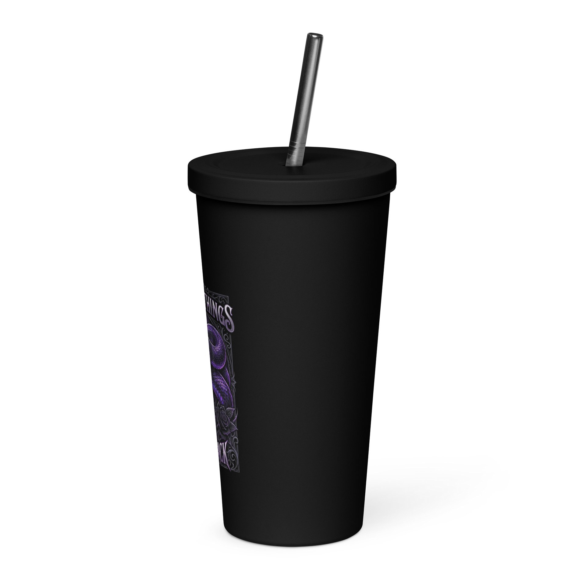 Pretty Things Bite Back — Coiled Purple Snake Tumbler product image (3)