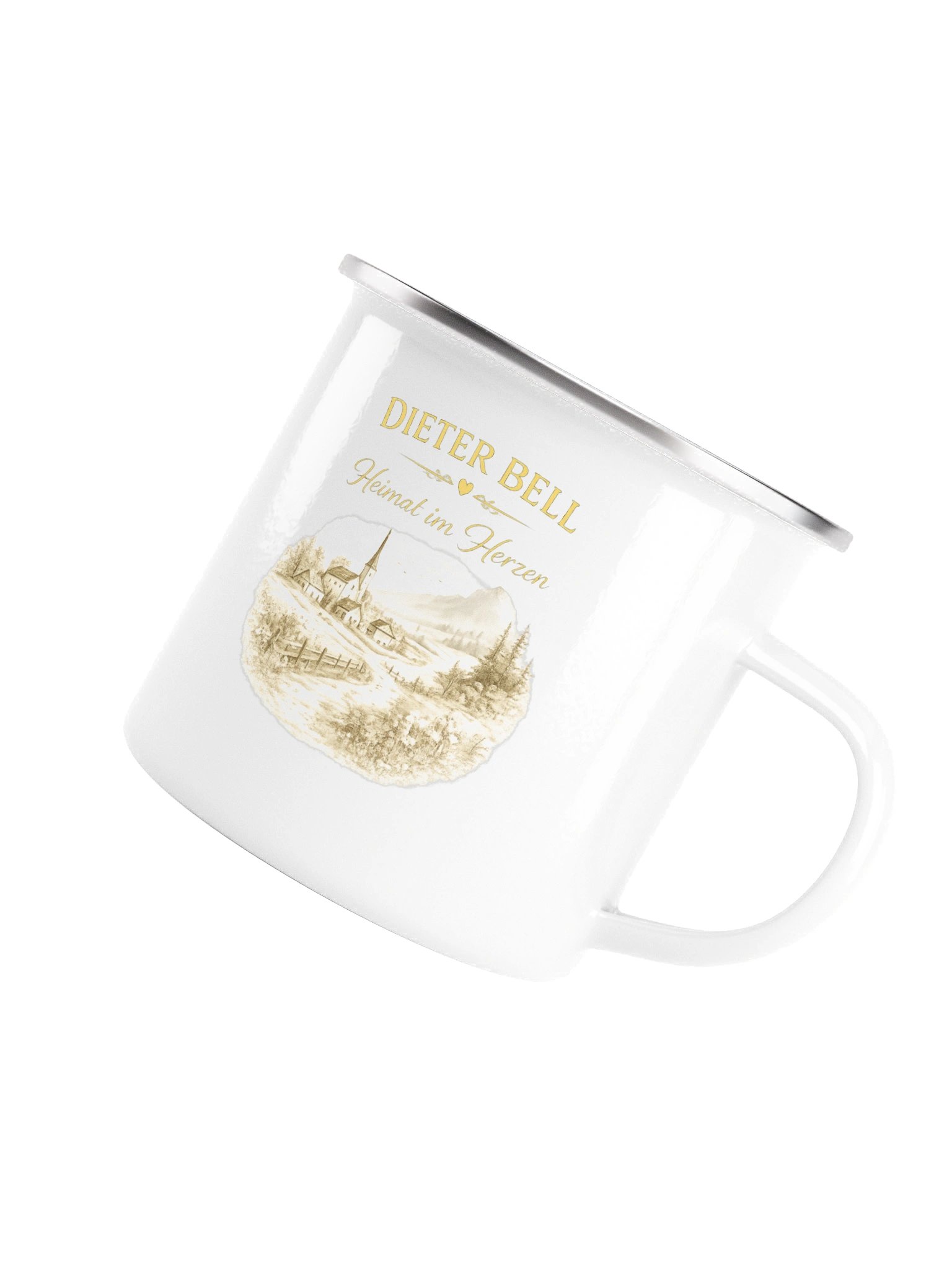 Dieter Bell – Heimat im Herzen Emaille-Tasse product image (2)
