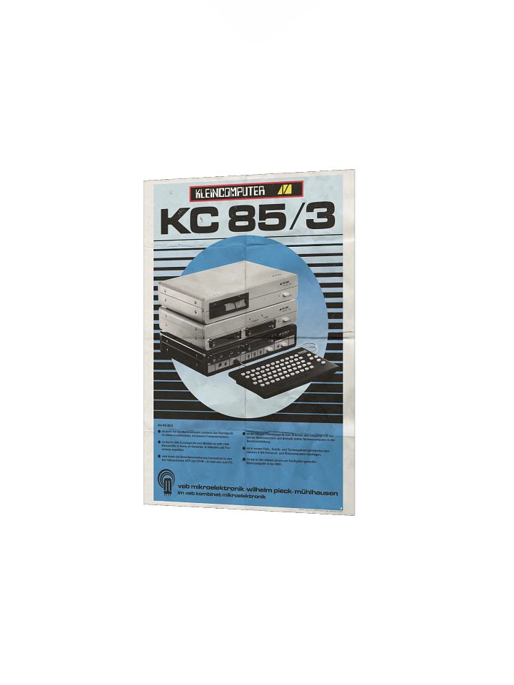 DDR Kleincomputer KC85/3 Poster (vintage design) product image (2)