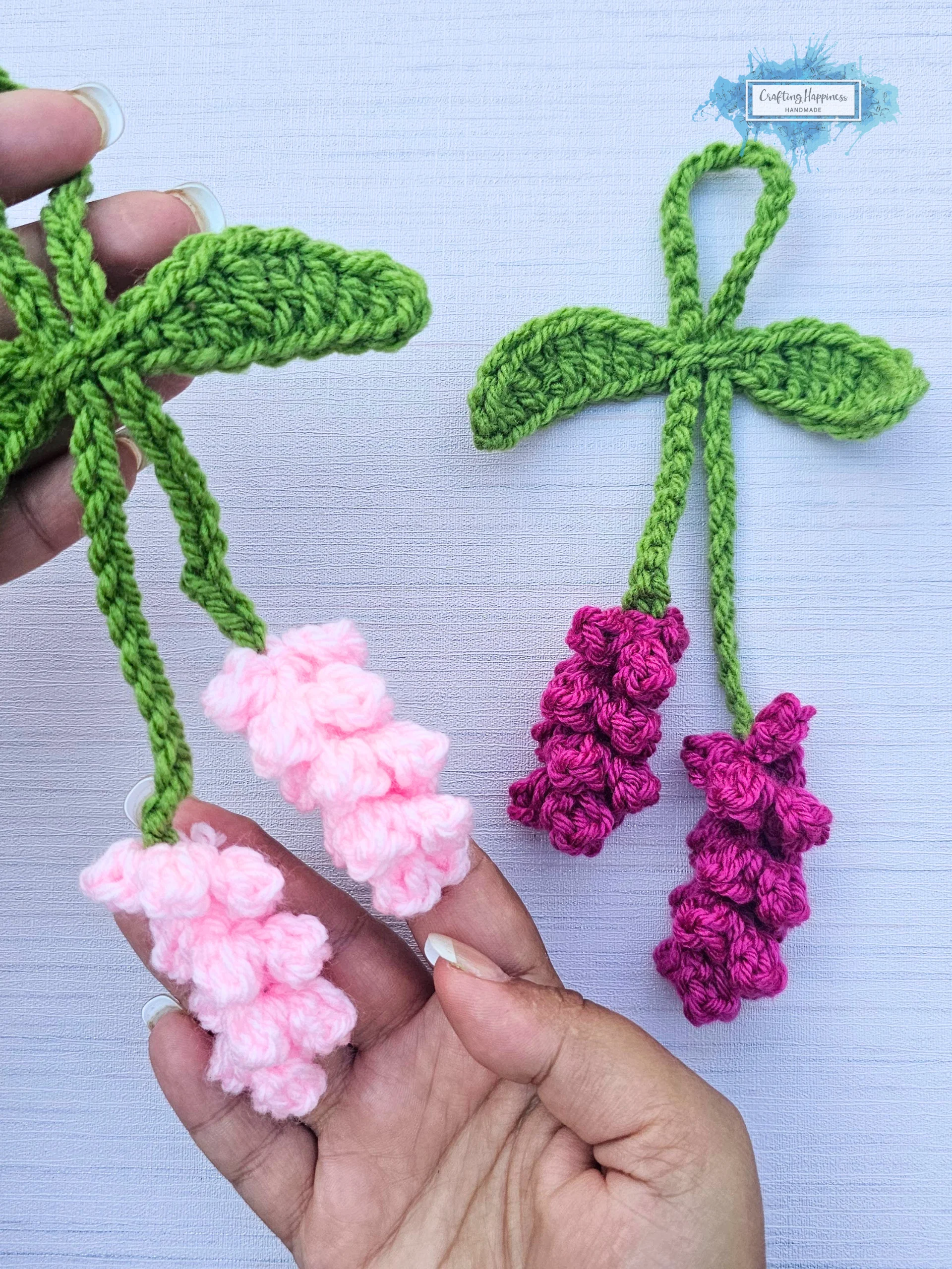 Crochet Flower Charms Pattern Bundle | Rose, Lily, Lavender (PDF Pattern) product image (5)