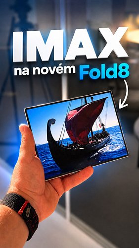 Jak si to #Nolan představoval… 😎 #Oddysey na novém #GalaxyZFold8 běží v perfektním IMAX formátu. 😅 @samsungczsk