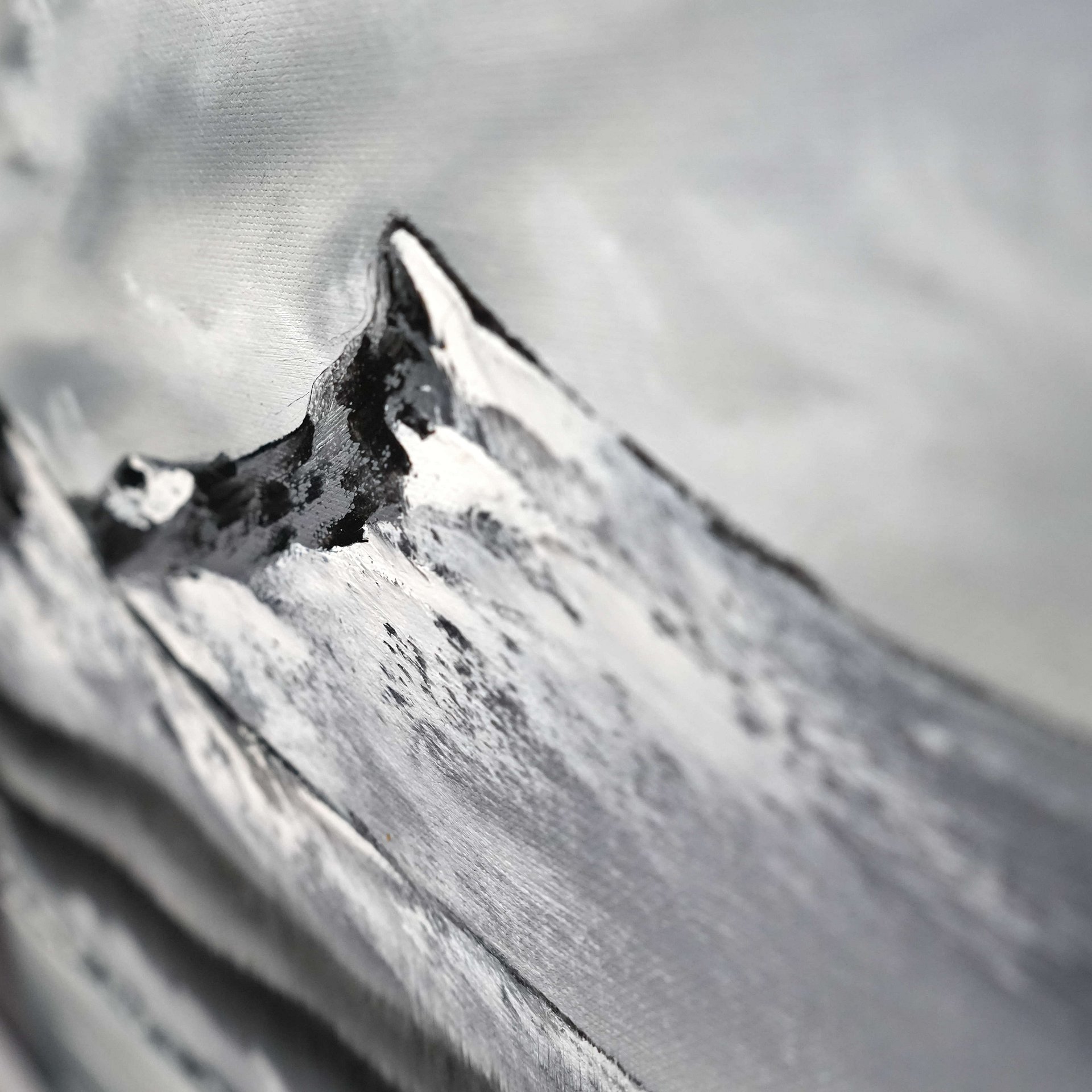 The Grey Mountains (Original) 12x12 Canvas product image (4)