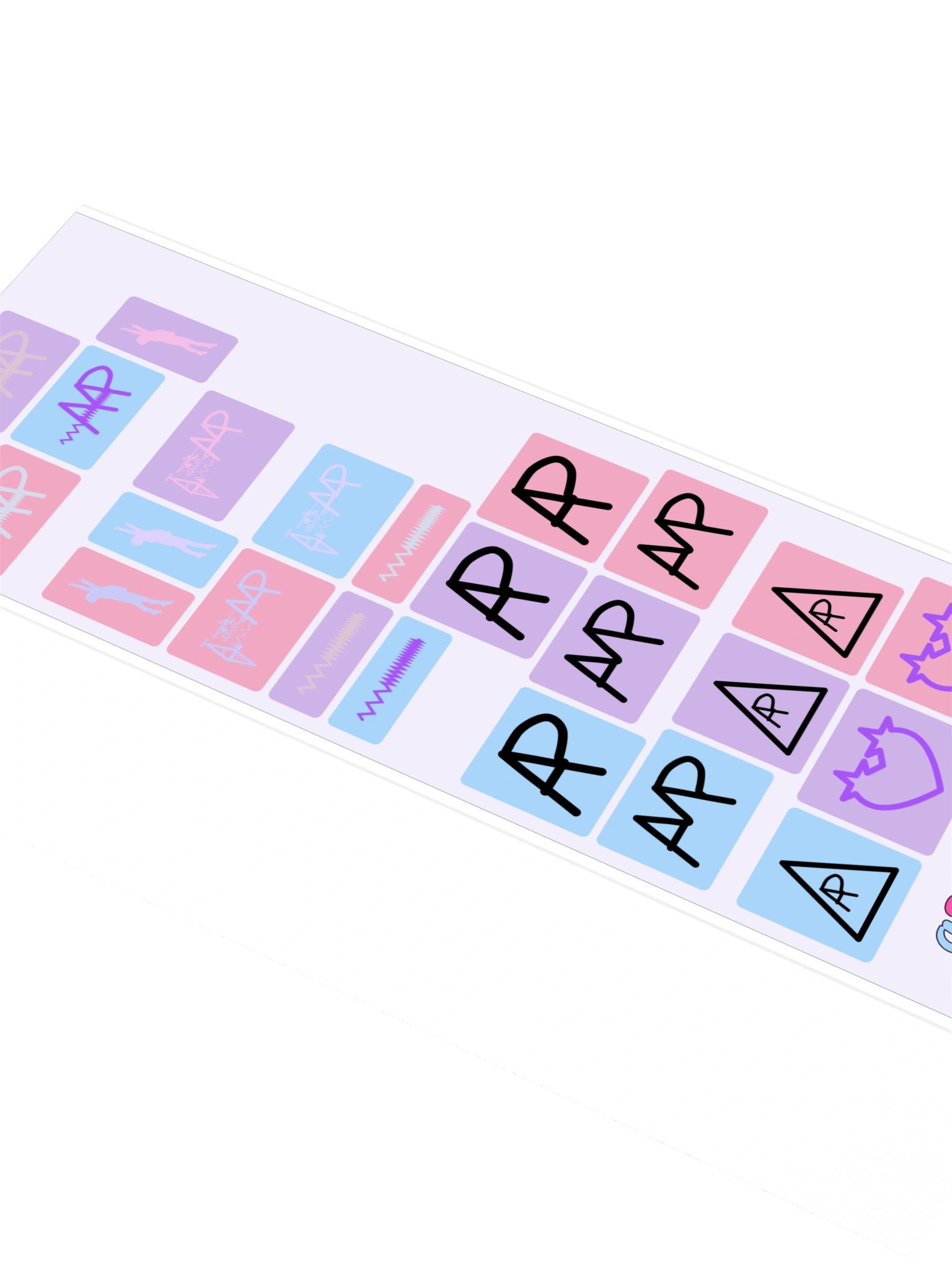 Mega Sticker Pack Vol 1 — Glyphs & Marks · Block Sheet 2 product image (2)