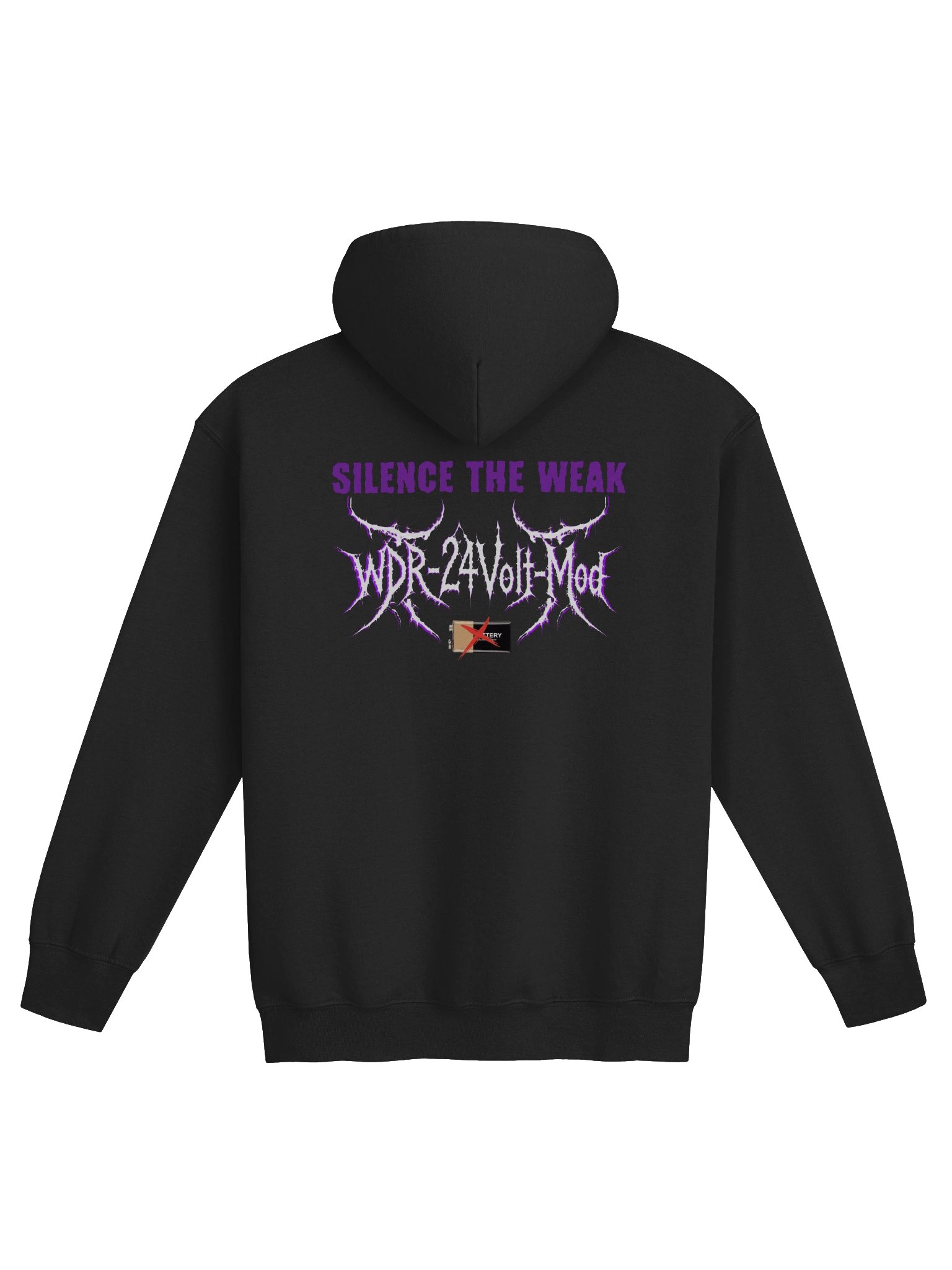 WDR-24Volt-Mod Zip-up Hoodie "Silence the Weak" (Gildan Unisex) product image (1)