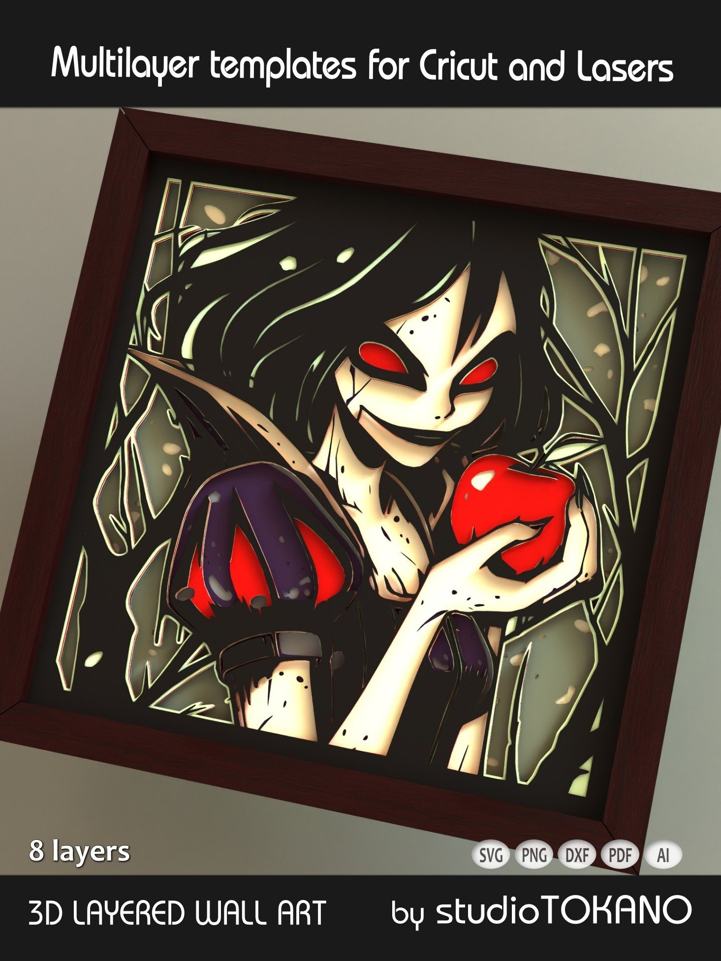 Snowwhite Shadow box SVG product image (6)