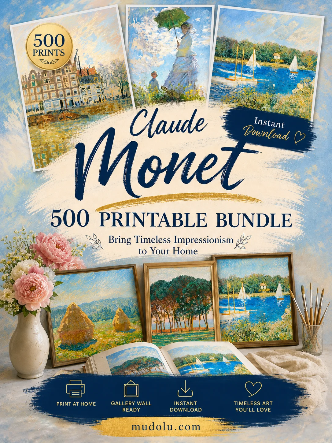 500 Claude Monet Prints Bundle product image (2)