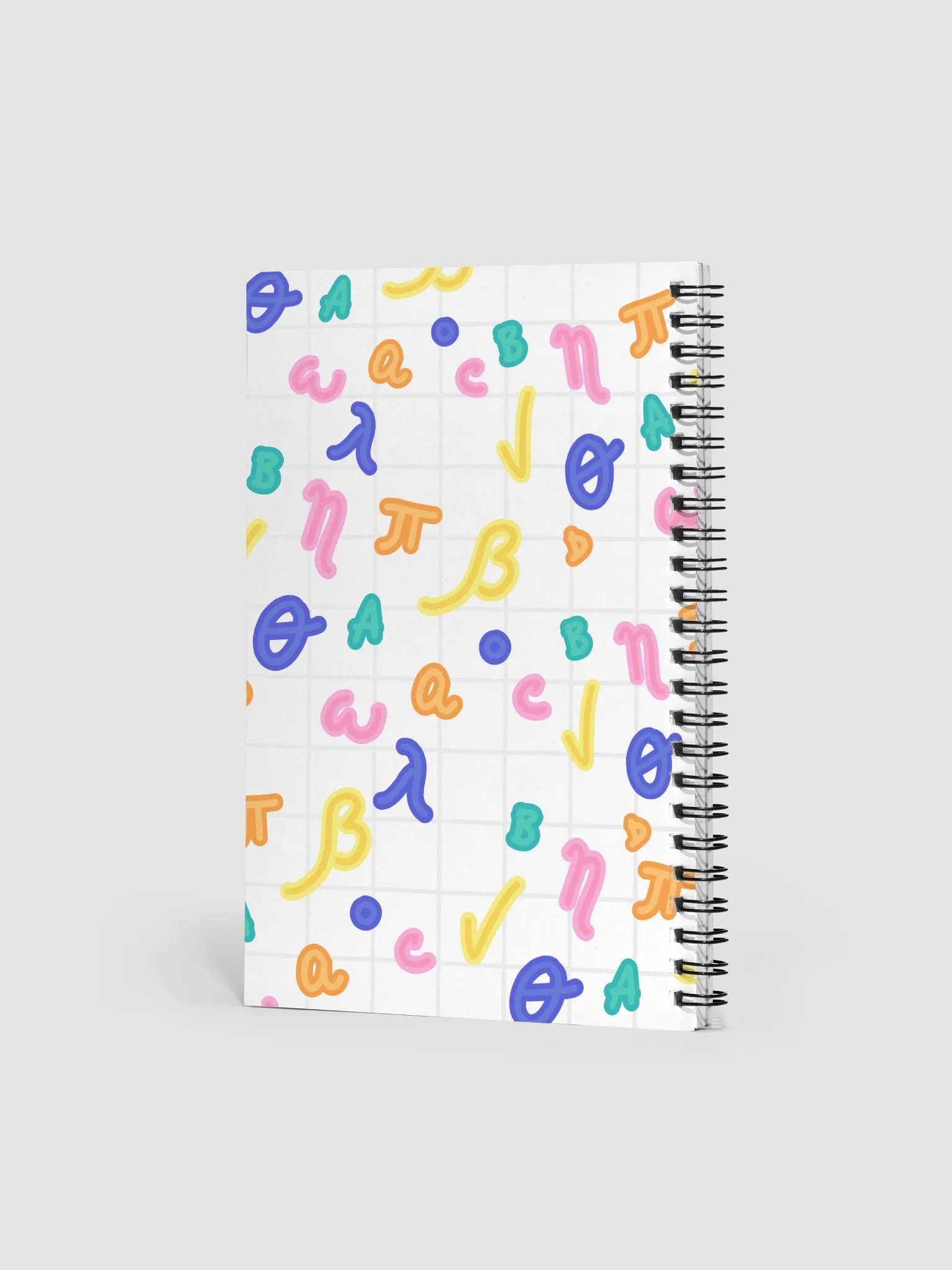 Colorful 3D Letter Grid Notebook product image (2)