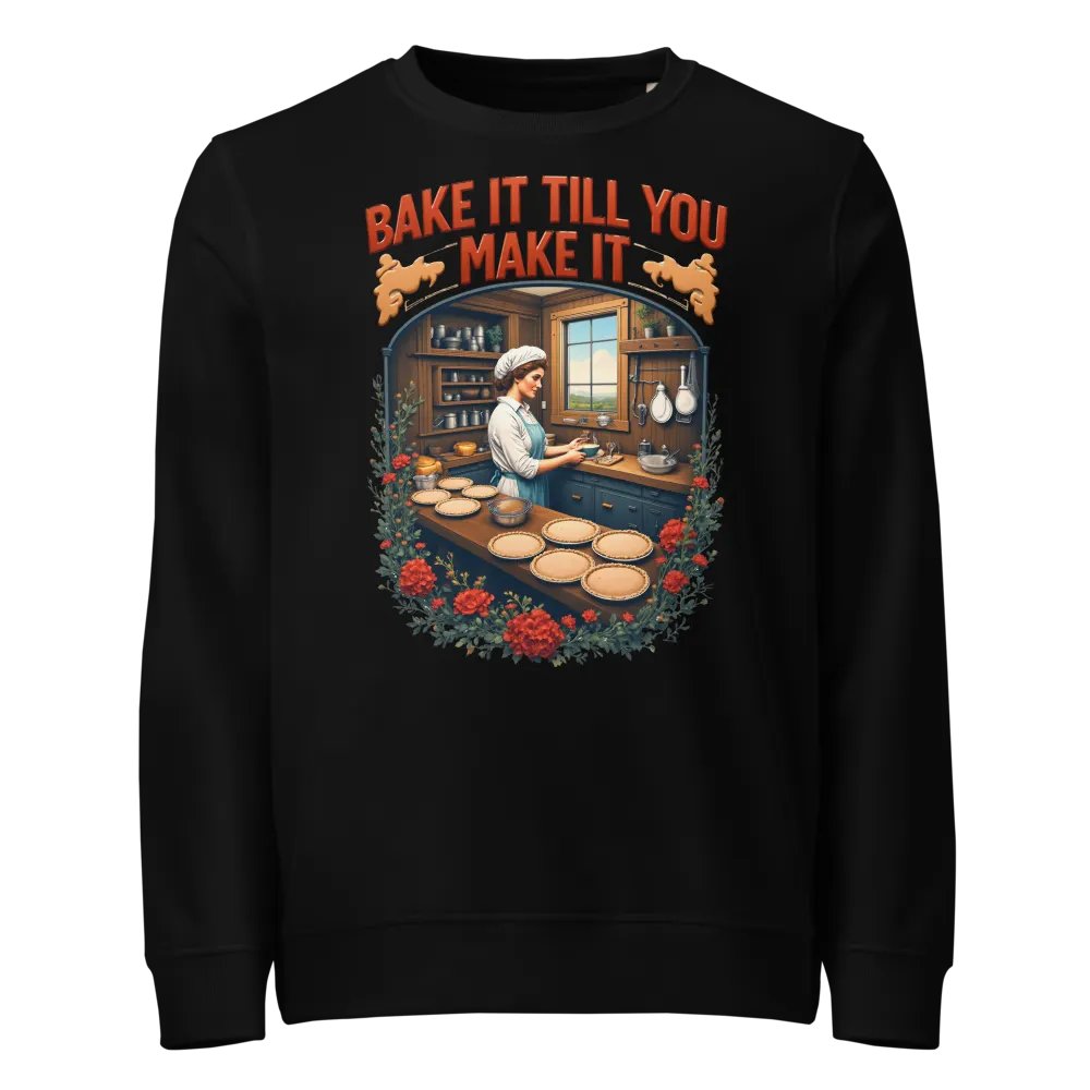 Bake It Till You Make It Unisex Organic Sweatshirt product image (1)