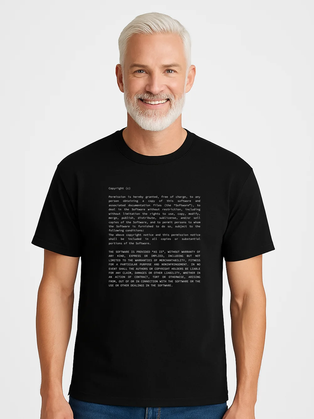 MIT license t-shirt product image (1)