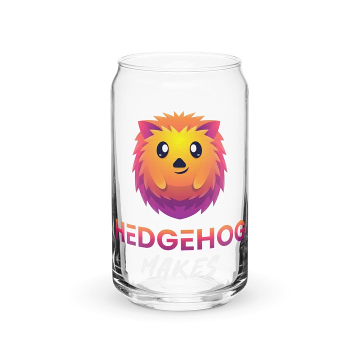 Hedgehog Makes Glass Can Cup product image (1)