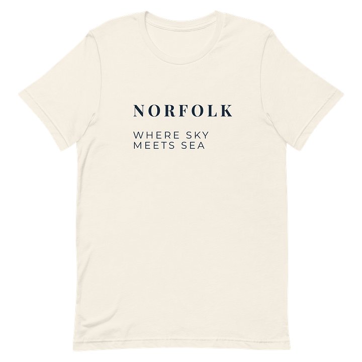 Norfolk Where Sky Meets Sea T-Shirt | Norfolk Coast Lifestyle Clothing product image (2)