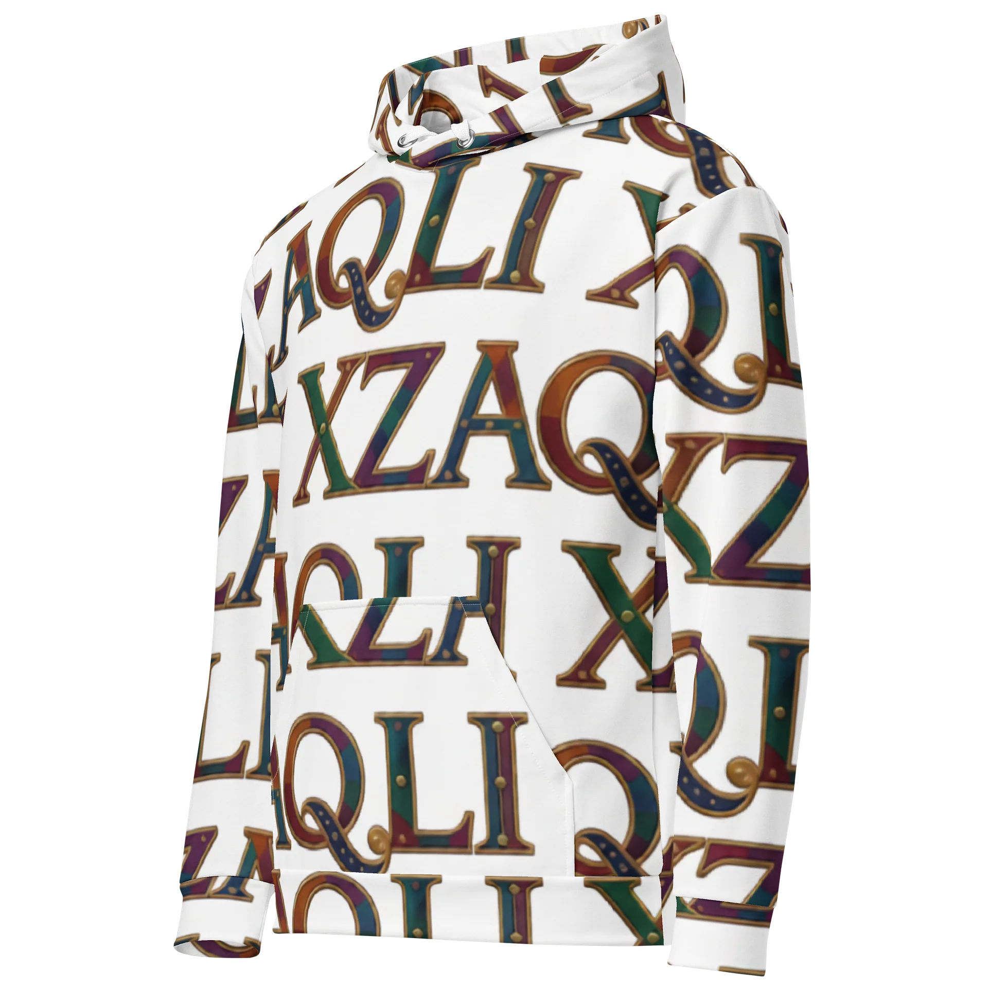 XZAQLI Ivory Monogram Hoodie product image (2)