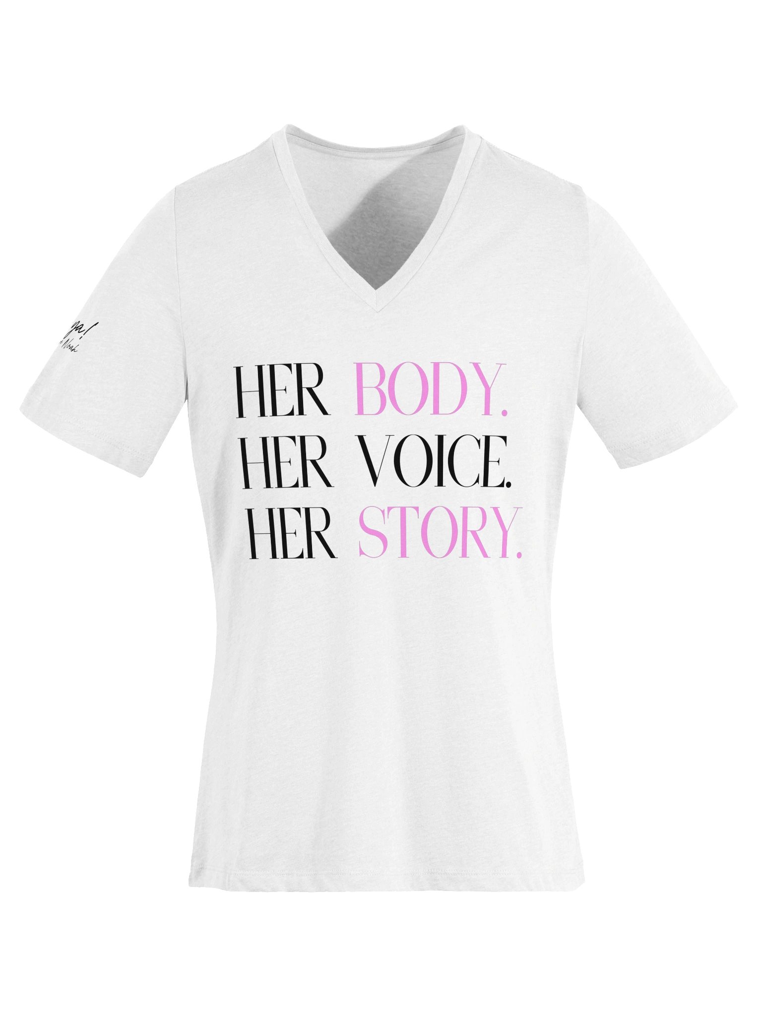 Her Body. Her Voice. Her Story (v-neck) product image (29)