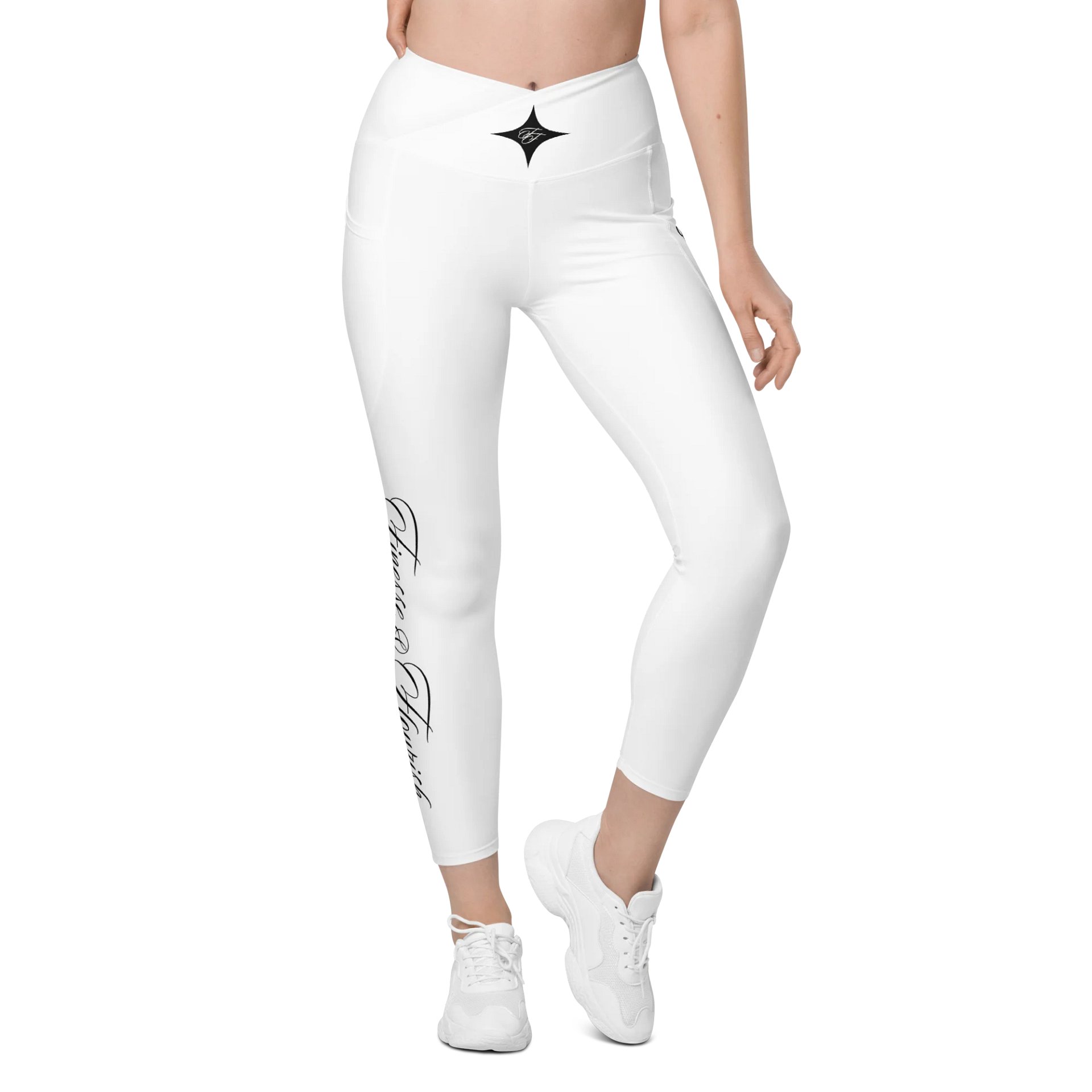 F&F Script Crossover Leggings with Pockets product image (1)