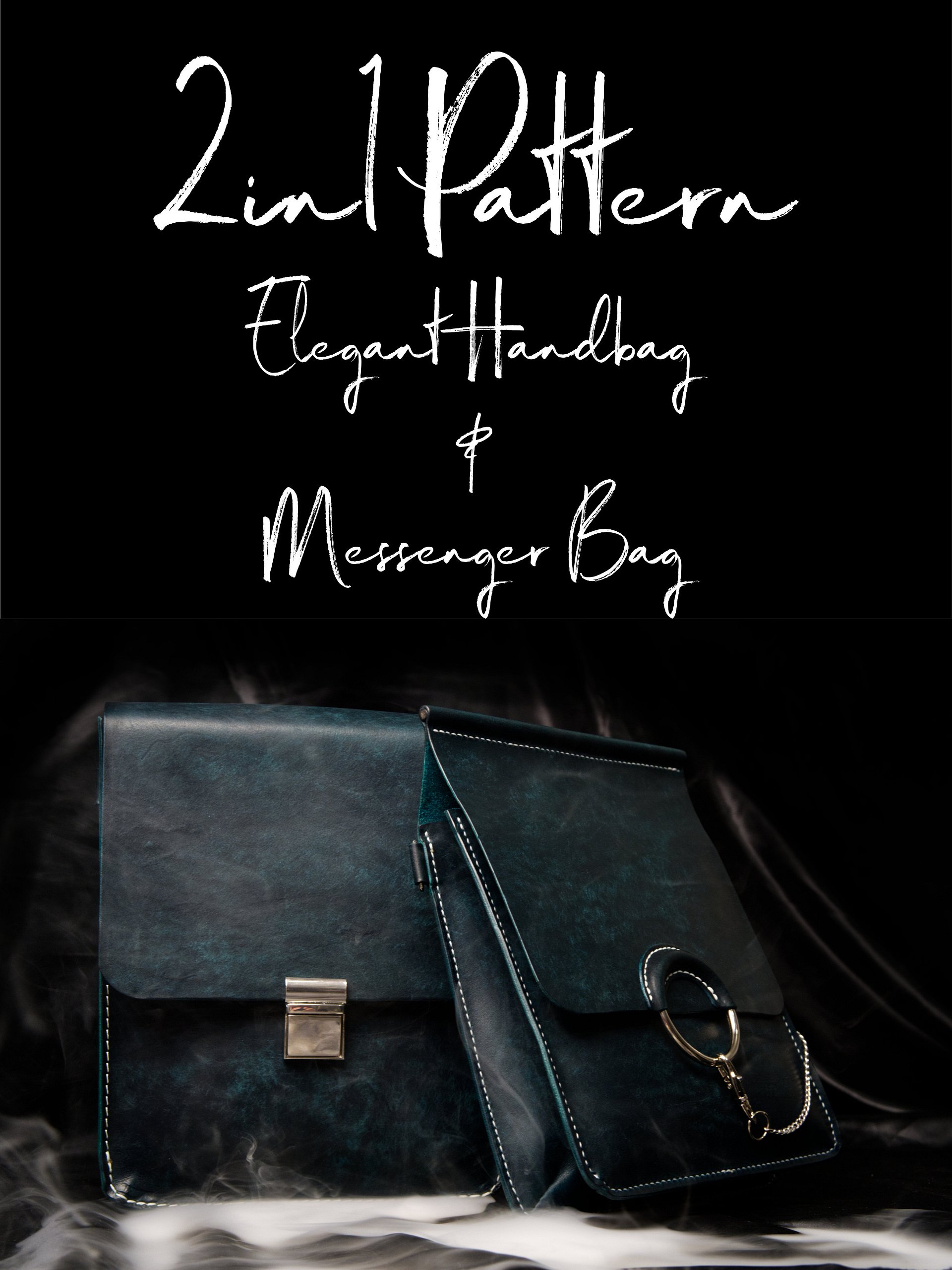 2-in-1 Pattern – Elegant Leather Handbag and Messenger Bag product image (1)