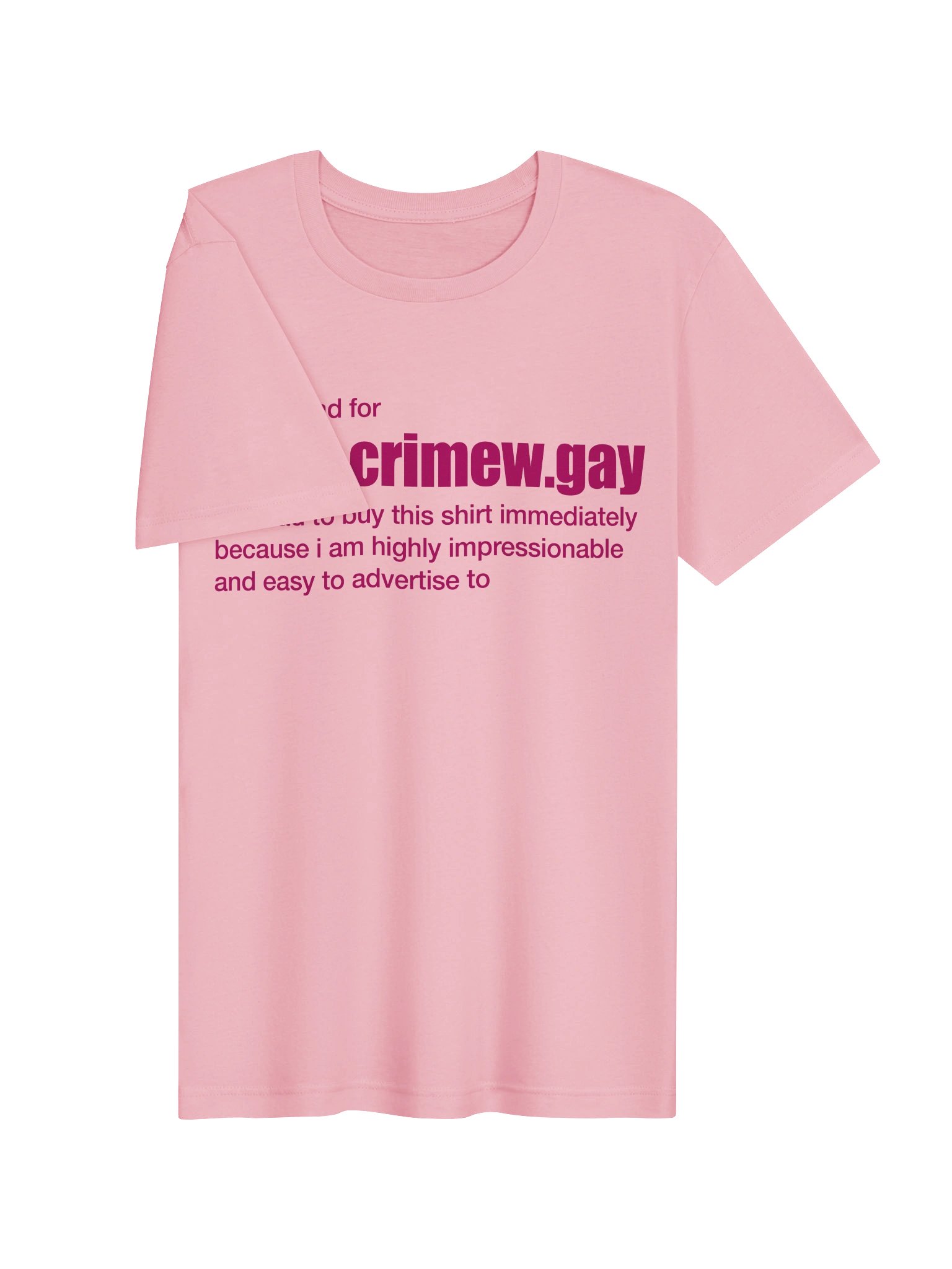 IMPRESSIONABLE CONSUMER PINK TEE product image (3)