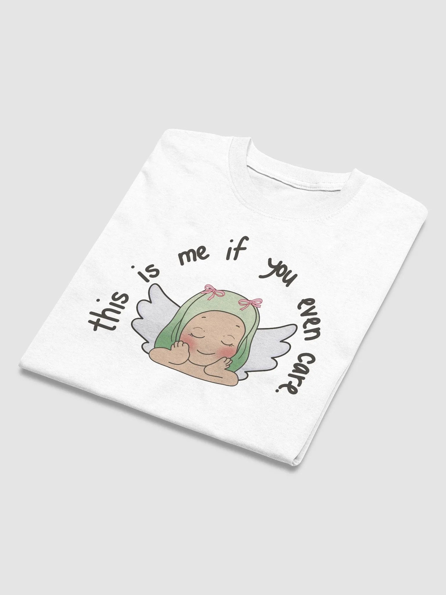 this is me green angel tee ꒰ঌ ໒꒱ product image (4)