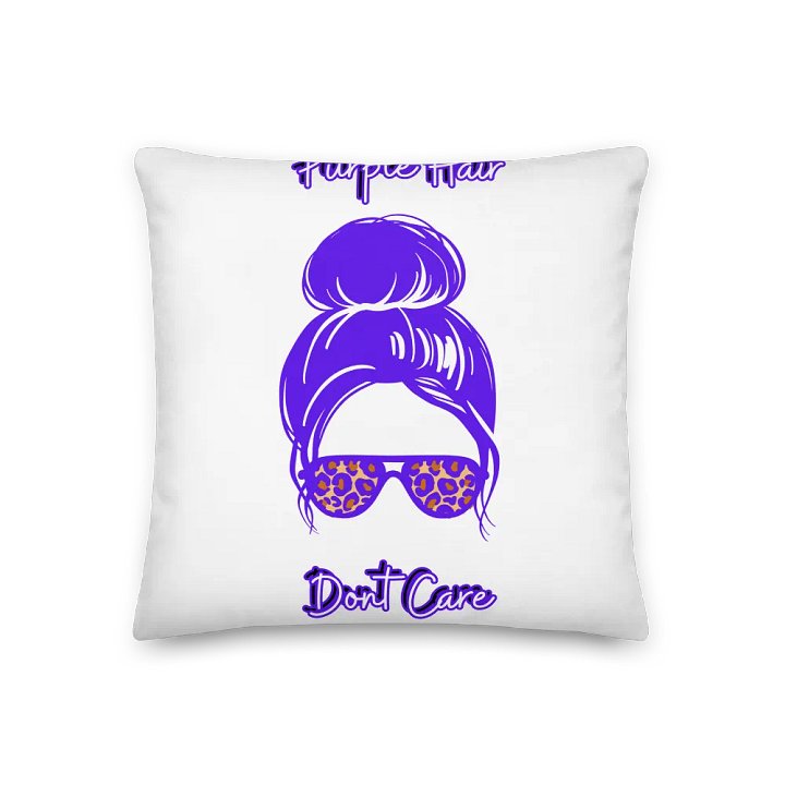 Purple Hair Don't Care Premium Pillow product image (2)